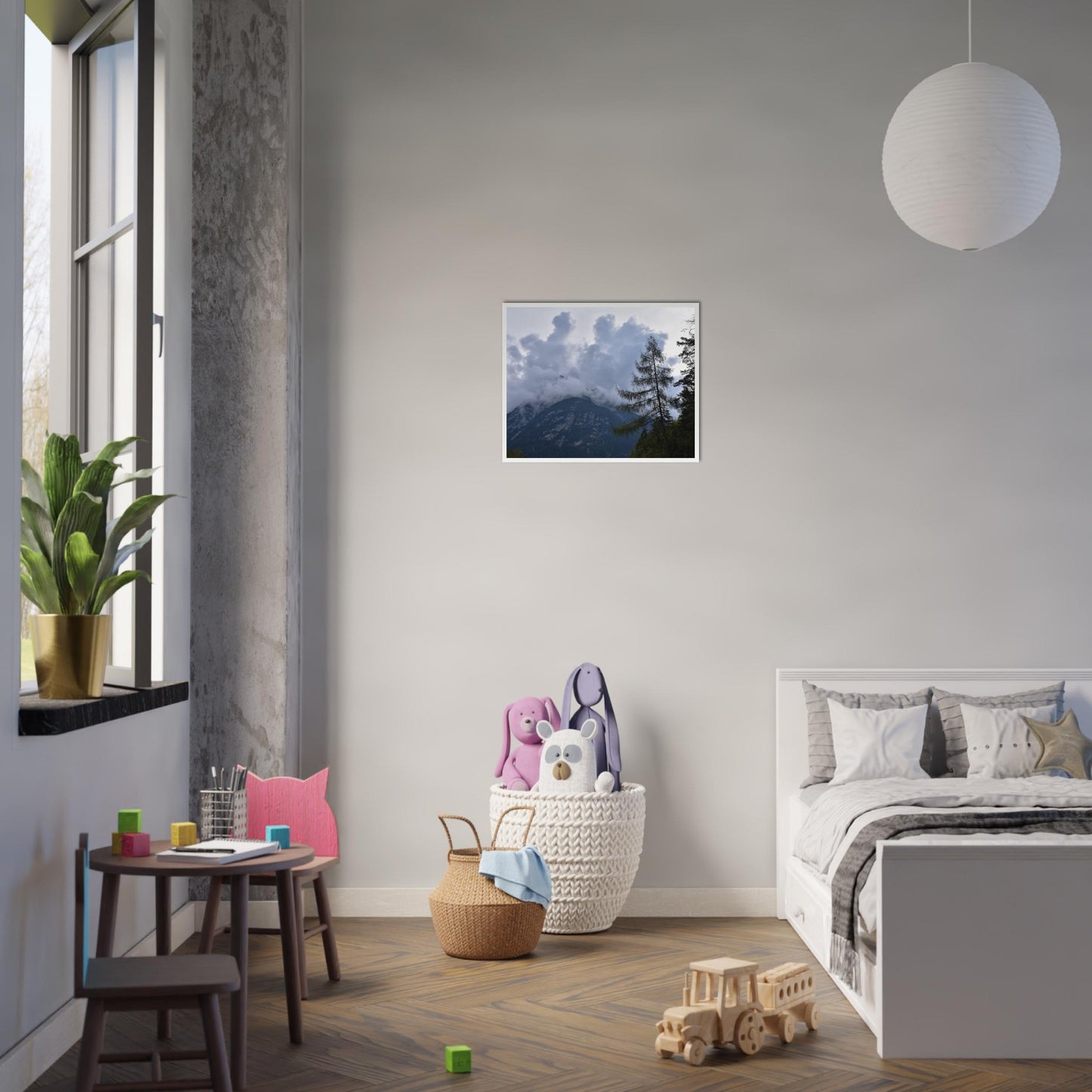 Crowned by Clouds - Framed Poster - JDivine