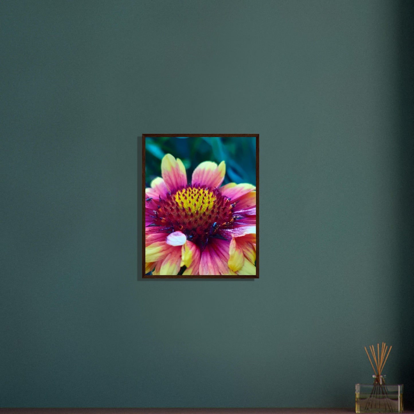 Vibrant Petal Symphony - Framed Poster - JDivine