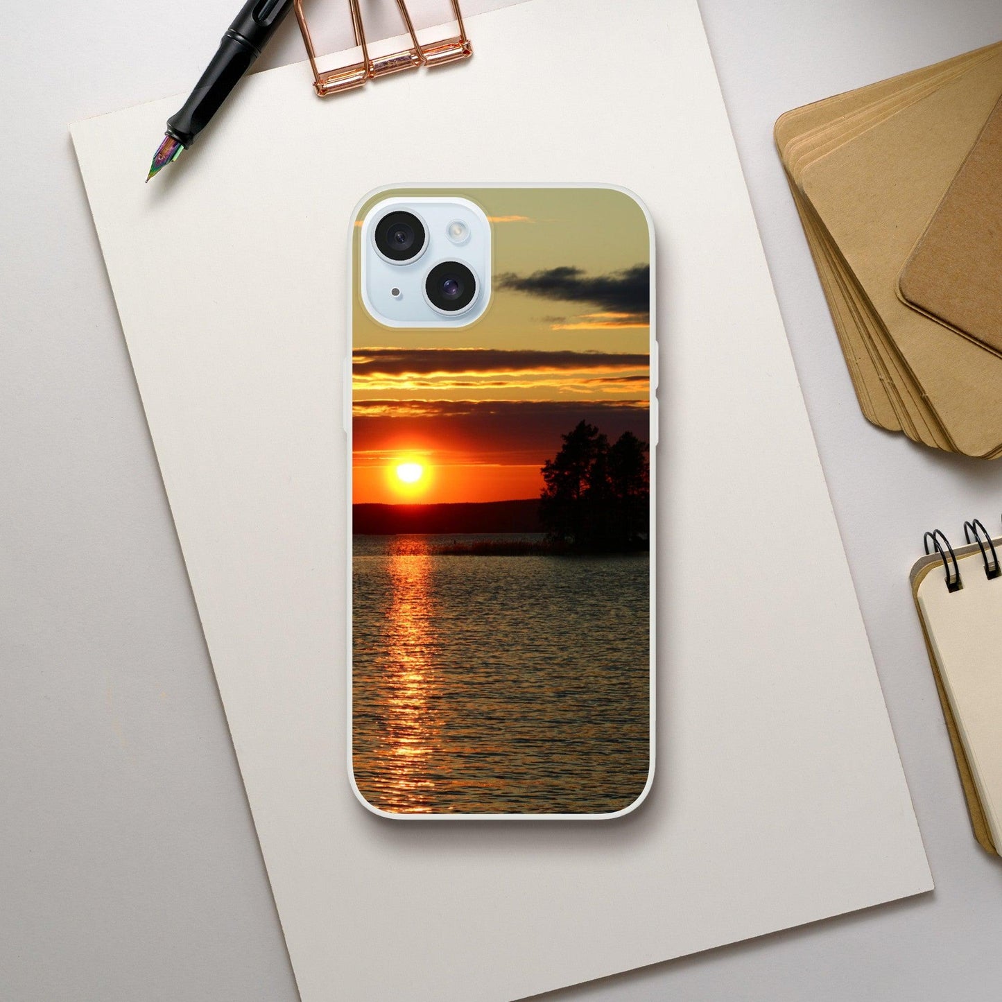 Radiant Sunset Waters - Flexi Phone Case - JDivine