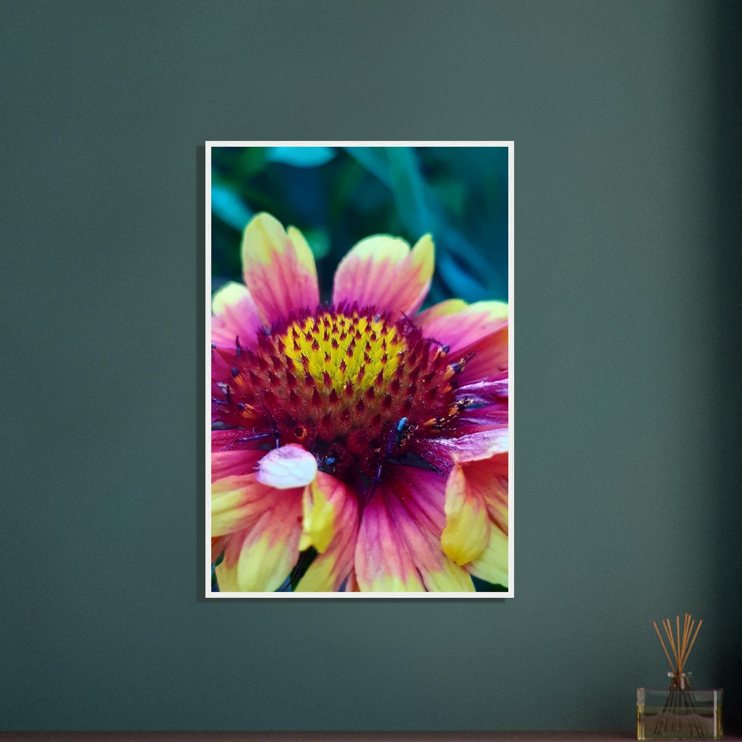 Vibrant Petal Symphony - Framed Poster - JDivine