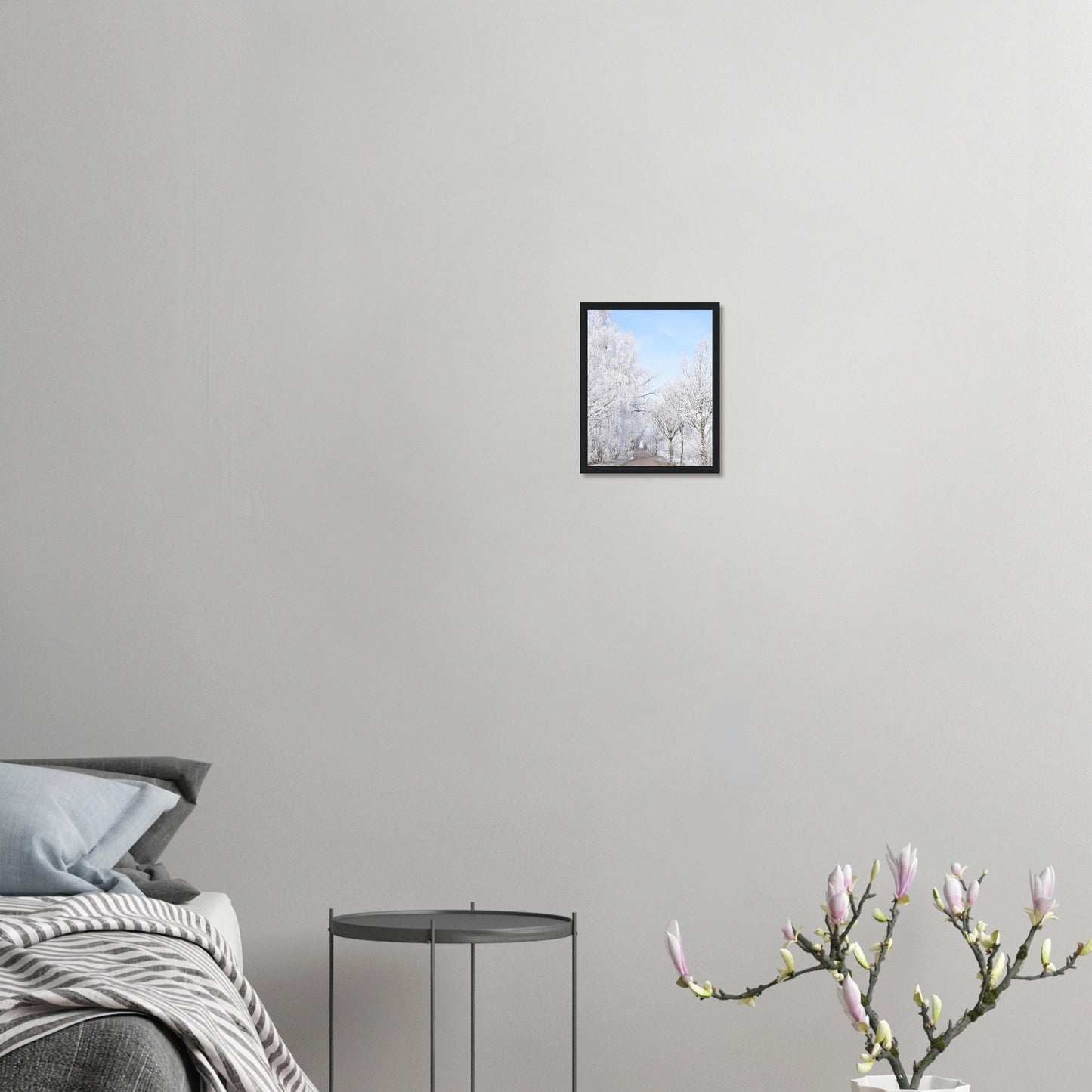Winter's Silent Path - Framed Poster - JDivine
