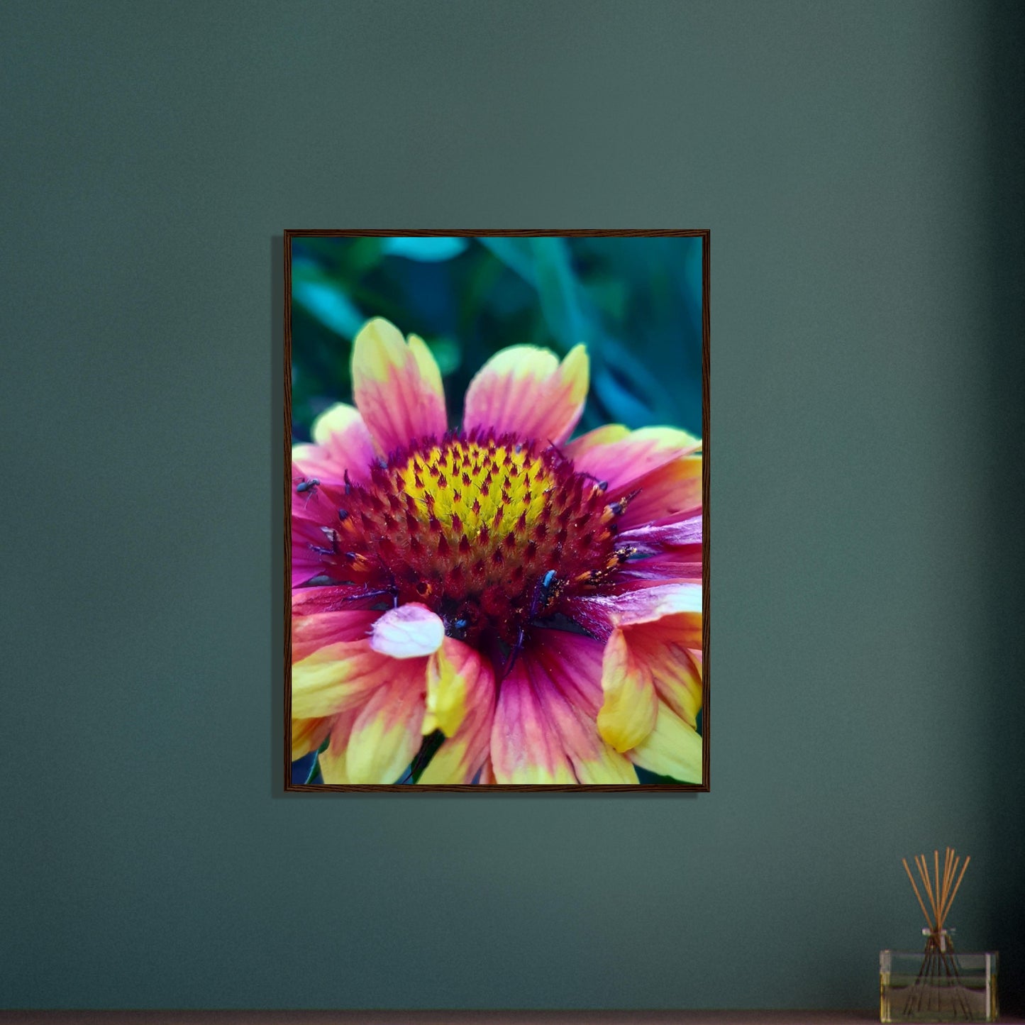 Vibrant Petal Symphony - Framed Poster - JDivine