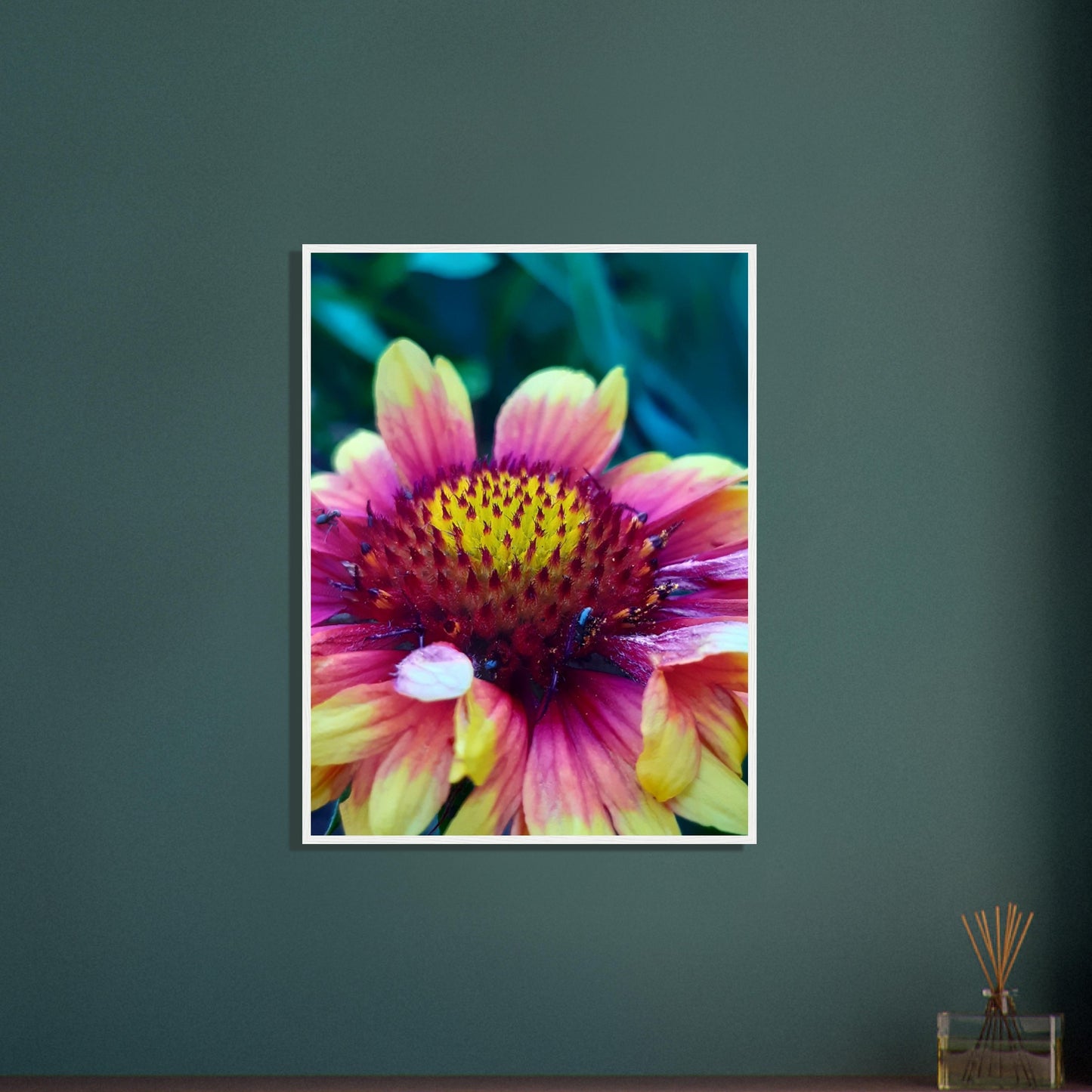 Vibrant Petal Symphony - Framed Poster - JDivine