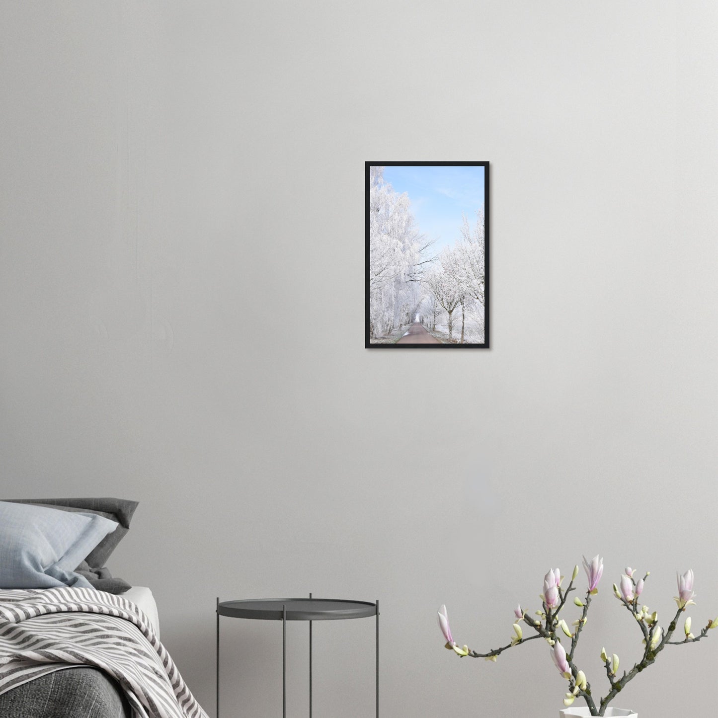Winter's Silent Path - Framed Poster - JDivine