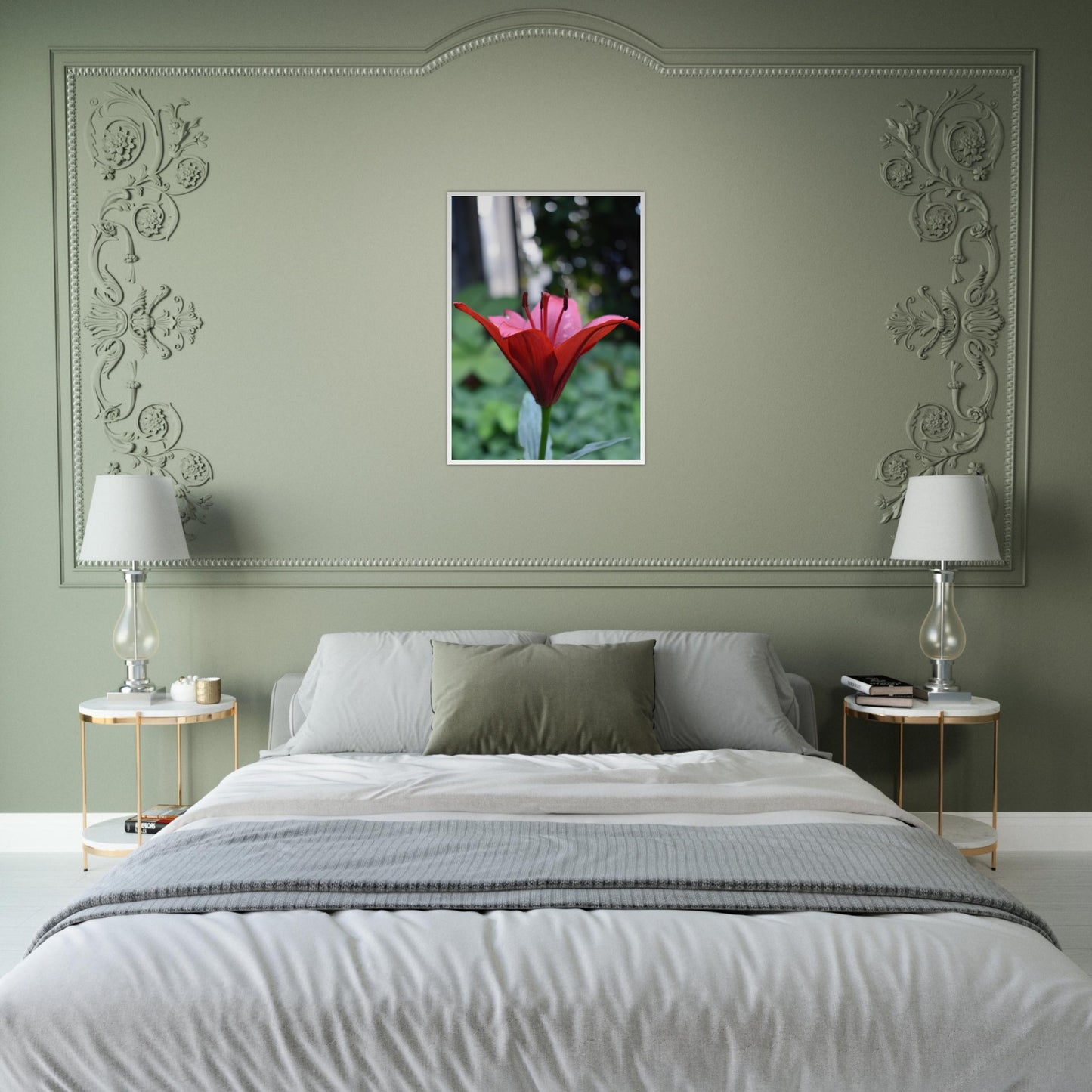 Crimson Embrace - Framed Poster - JDivine