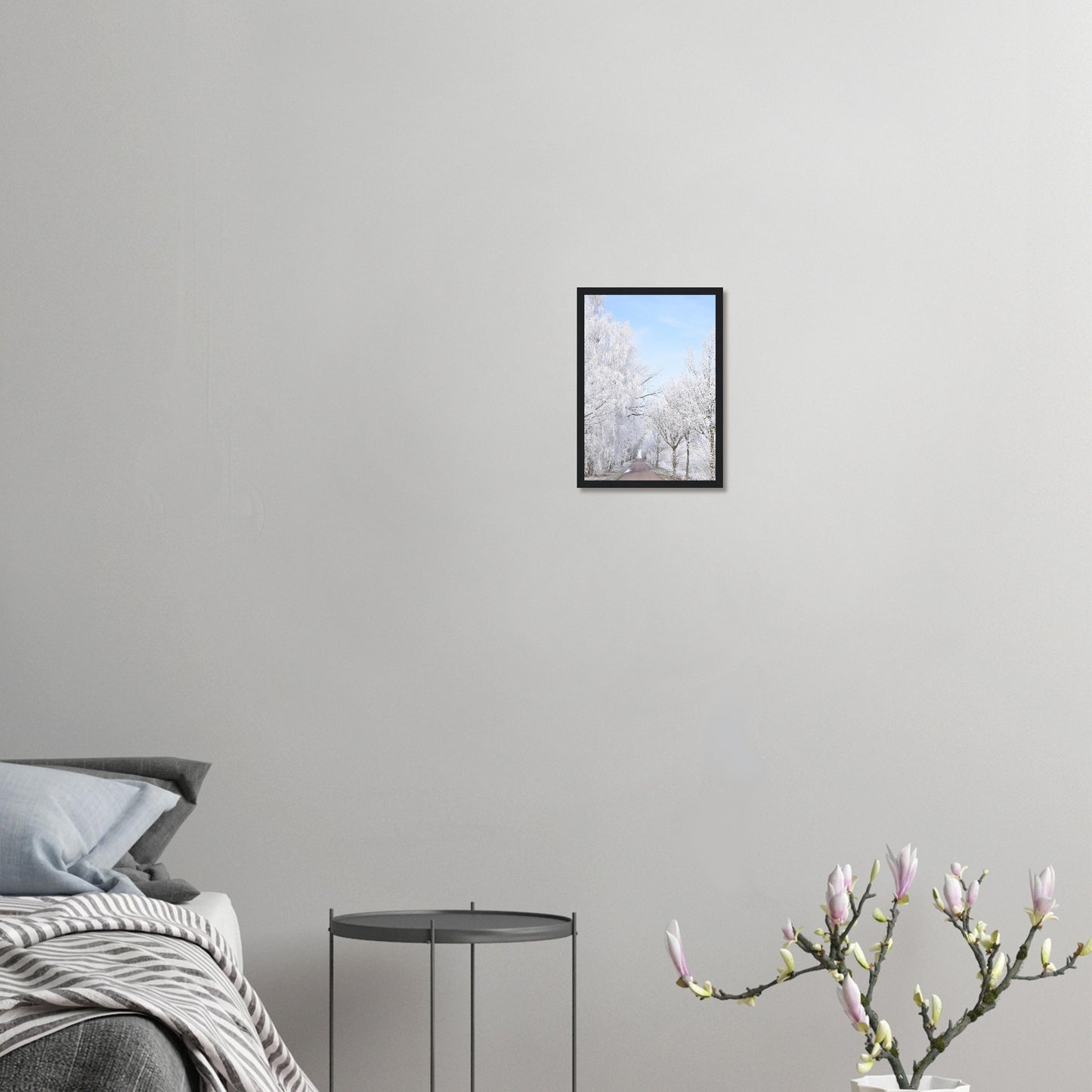 Winter's Silent Path - Framed Poster - JDivine