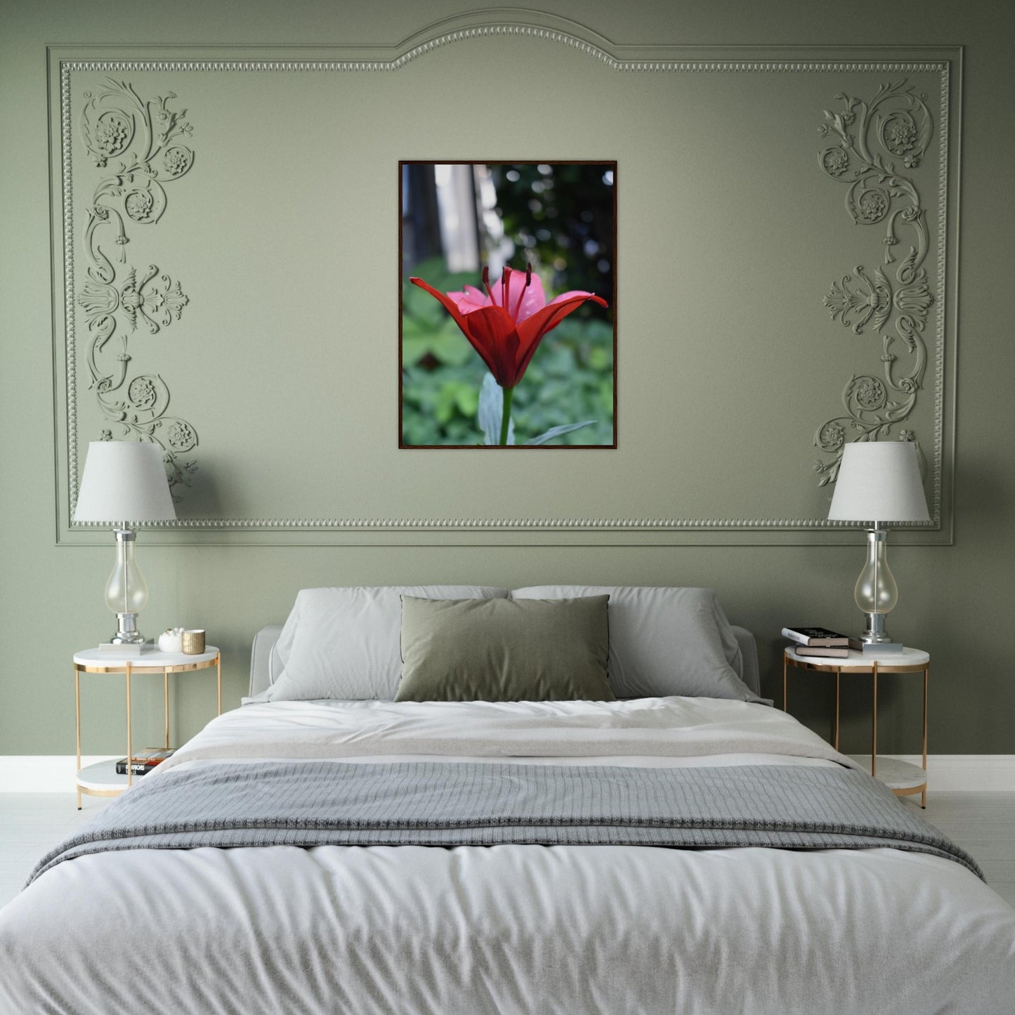 Crimson Embrace - Framed Poster - JDivine