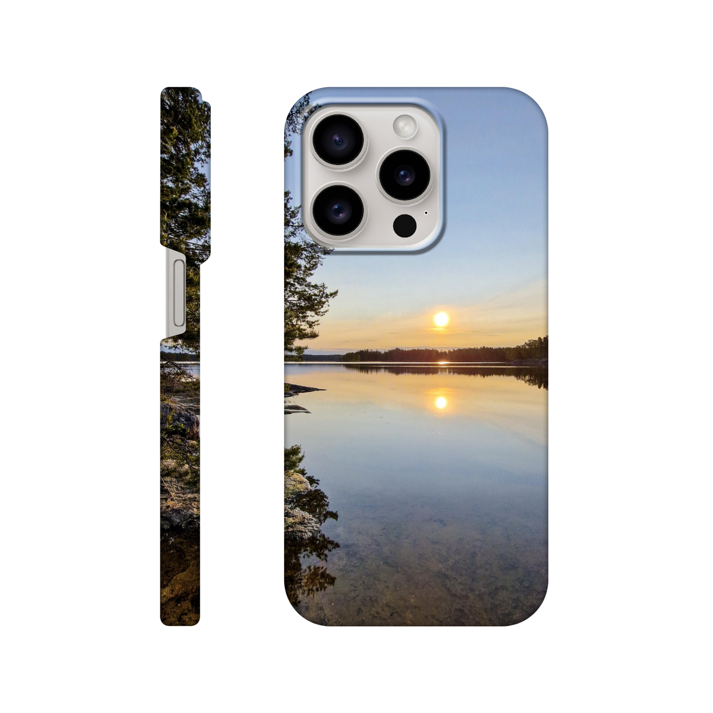 Calm Lake Serenity - Slim Phone Case - JDivine