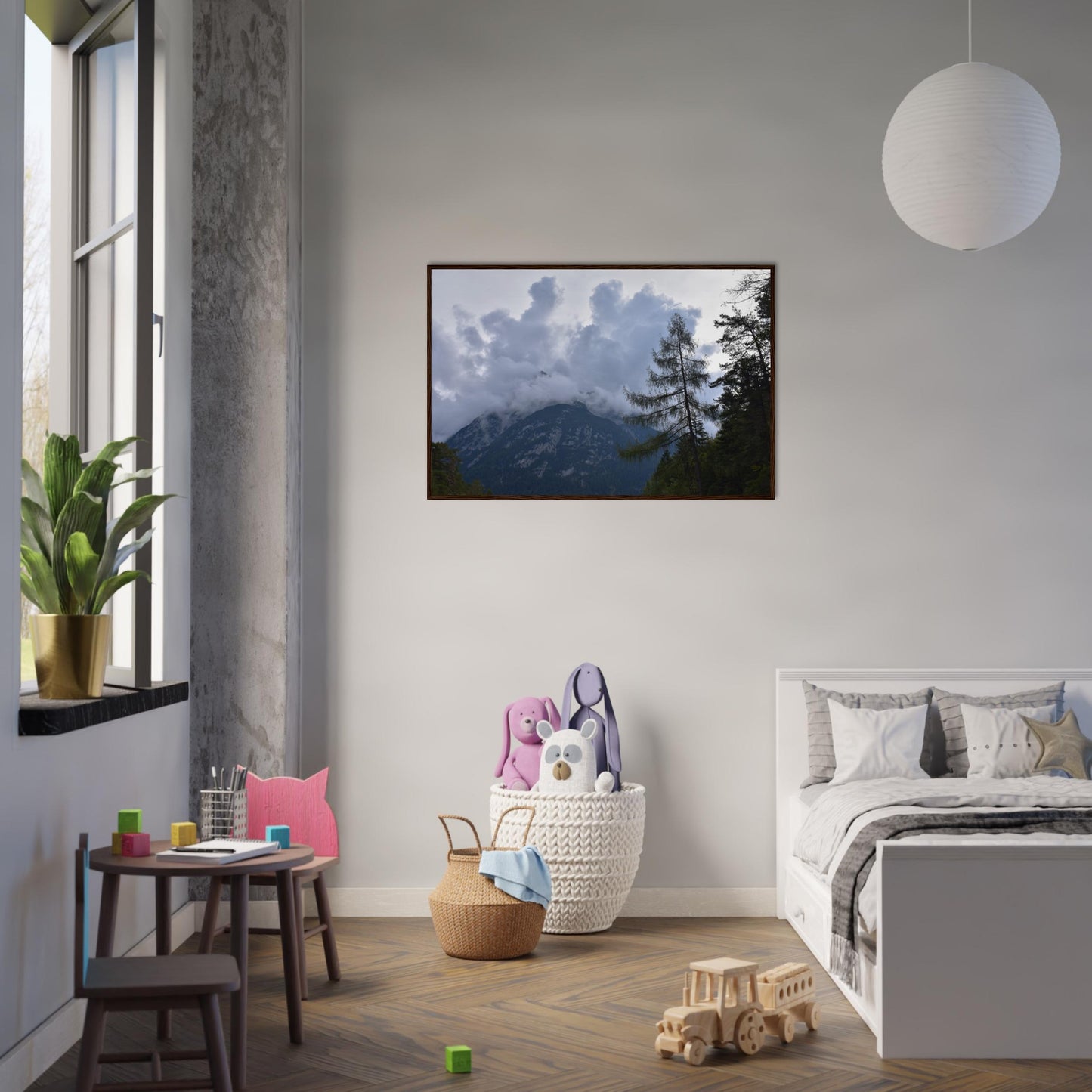 Crowned by Clouds - Framed Poster - JDivine