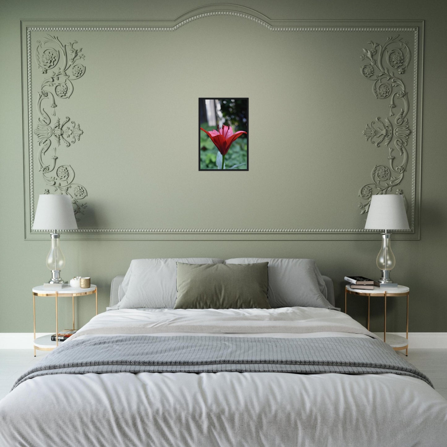 Crimson Embrace - Framed Poster - JDivine