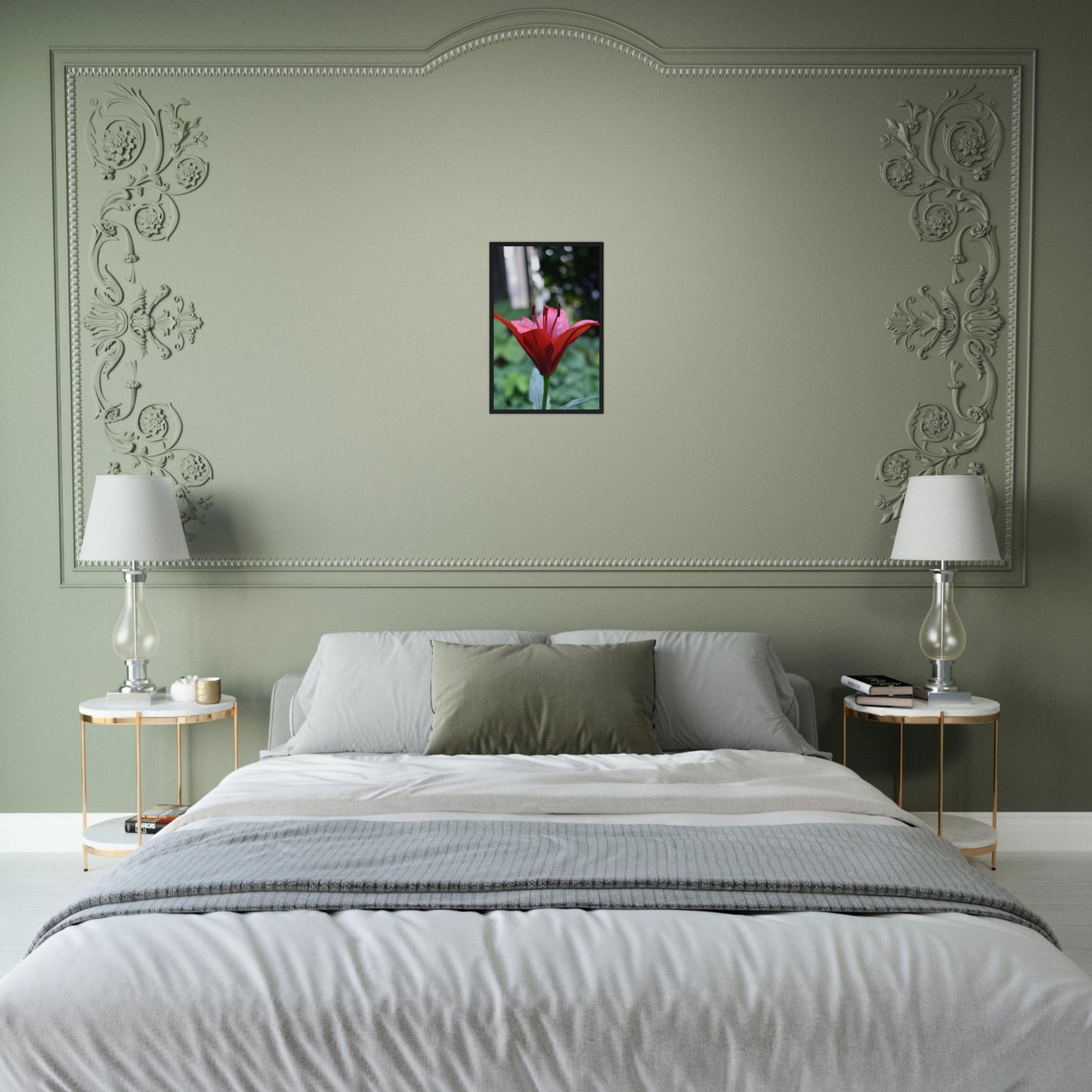 Crimson Embrace - Framed Poster - JDivine