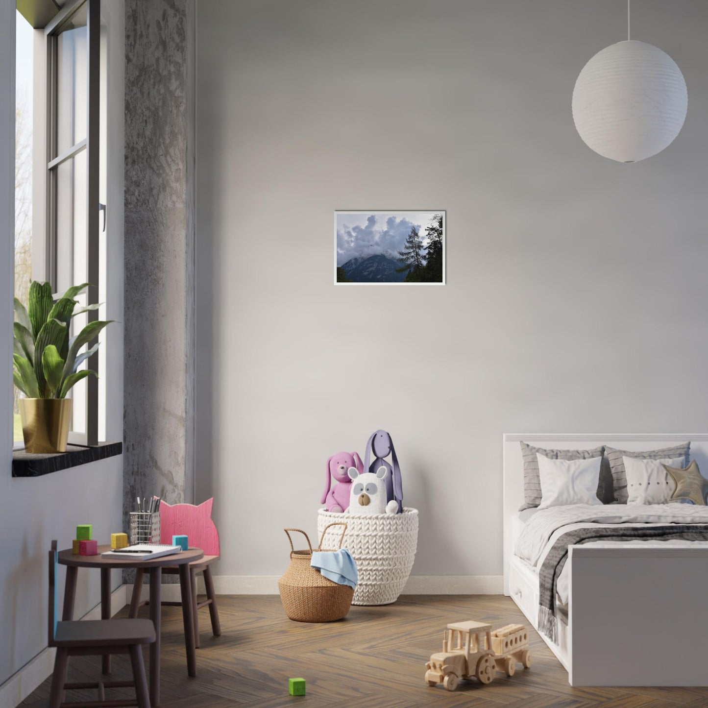 Crowned by Clouds - Framed Poster - JDivine