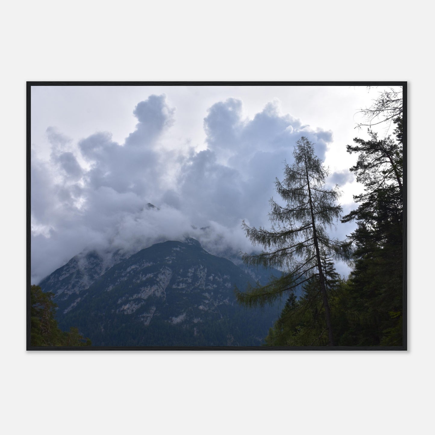 Crowned by Clouds - Framed Poster - JDivine