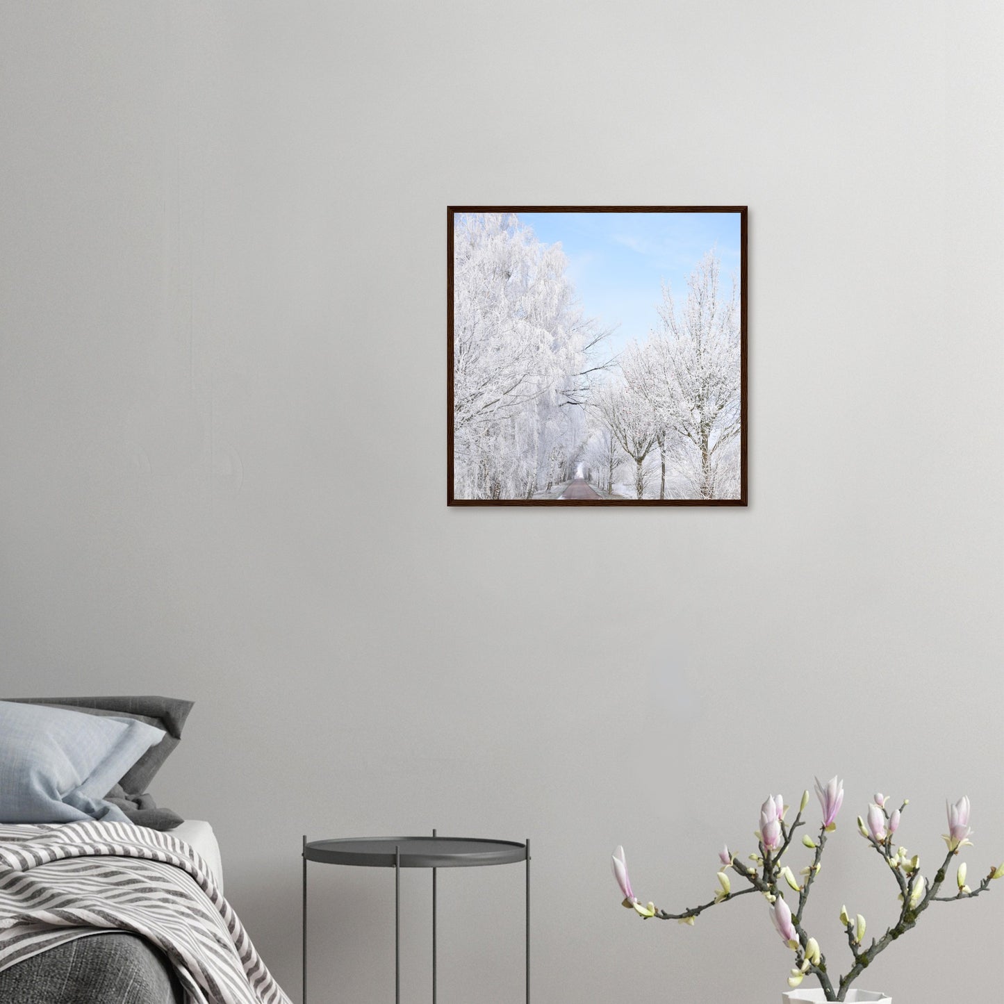 Winter's Silent Path - Framed Poster - JDivine