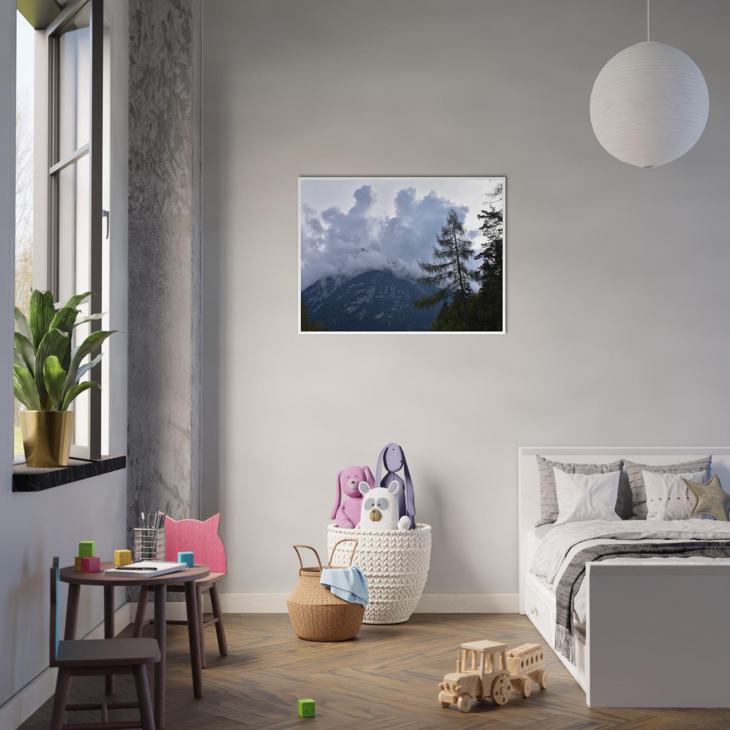 Crowned by Clouds - Framed Poster - JDivine