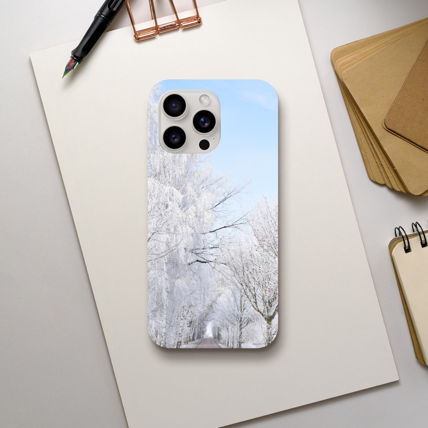 Winter’s Silent Path - Tough Phone Case - JDivine