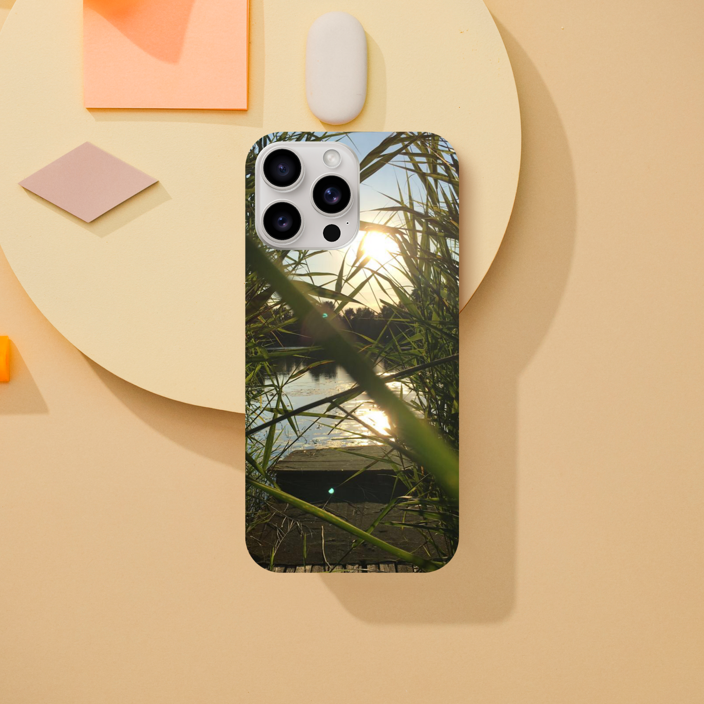 Golden Reed Passage - Slim Phone Case - JDivine