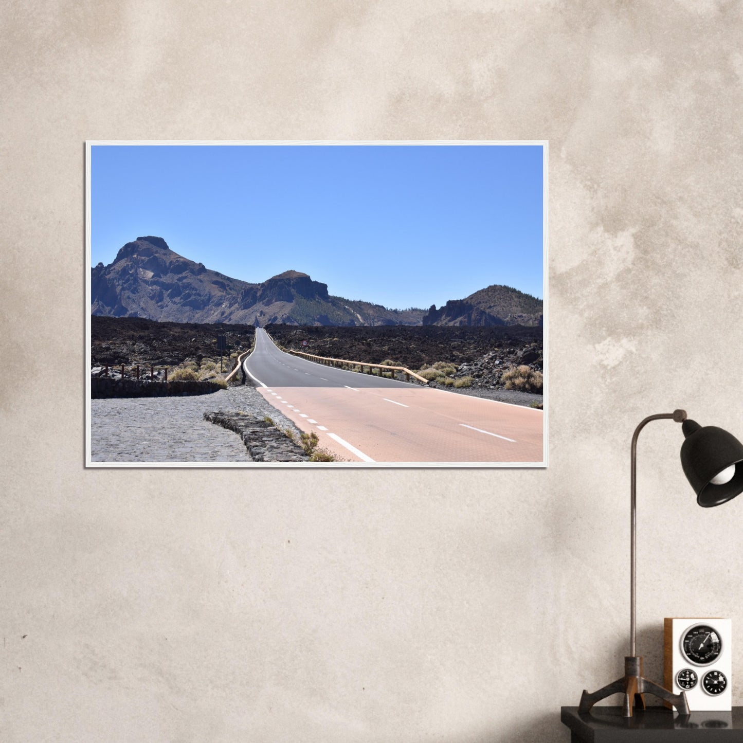 Volcanic Road to the Unknown - Framed Poster - JDivine