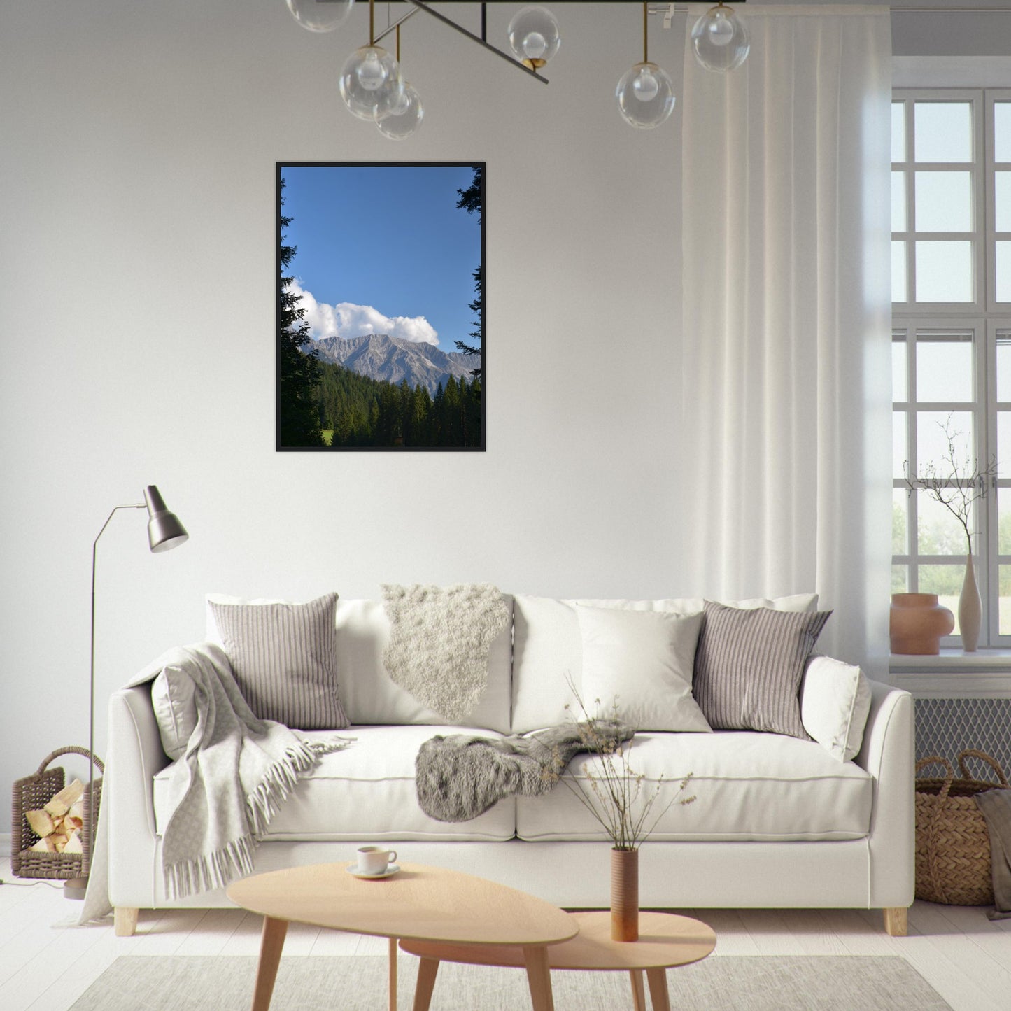 Framed Peaks - Framed Poster - JDivine