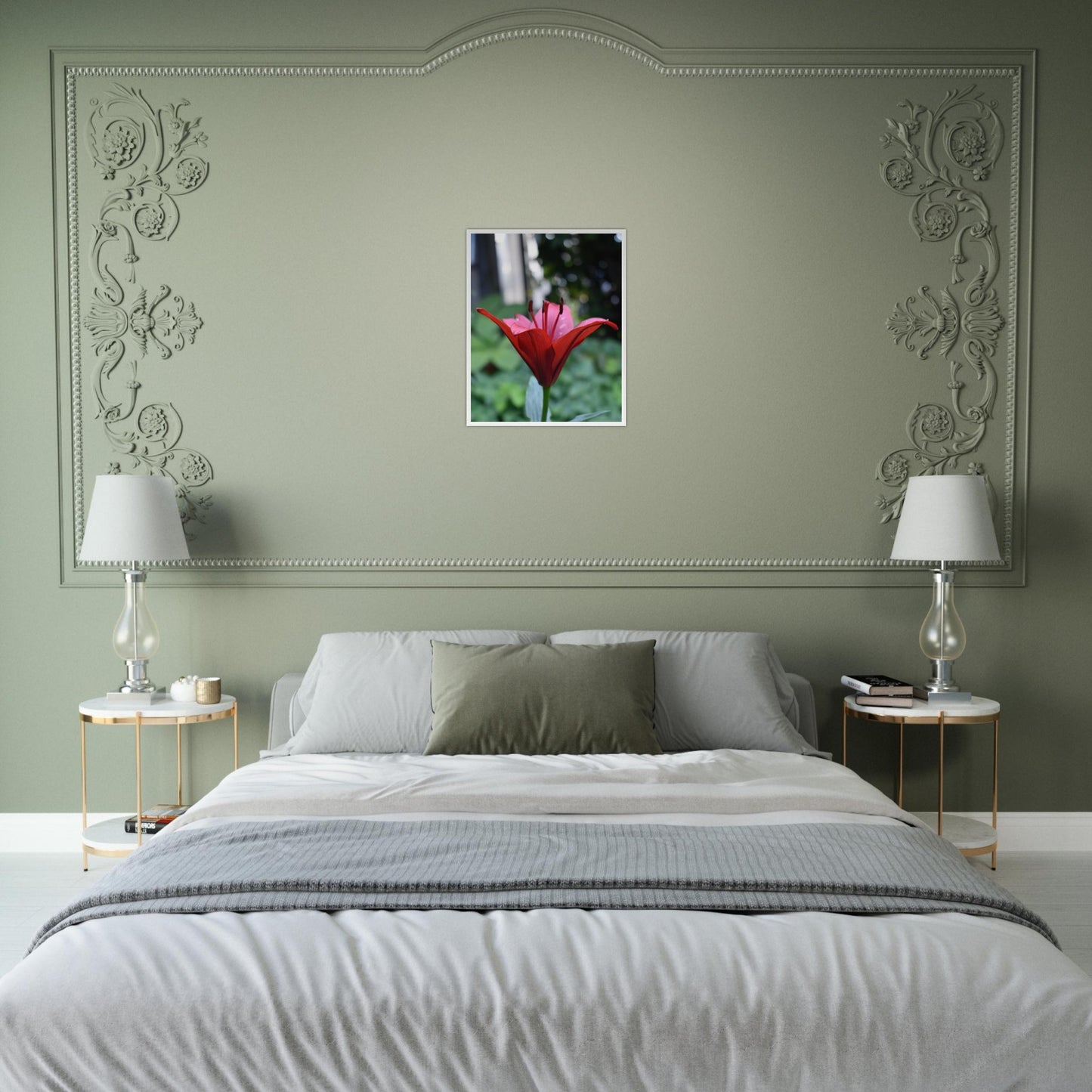 Crimson Embrace - Framed Poster - JDivine