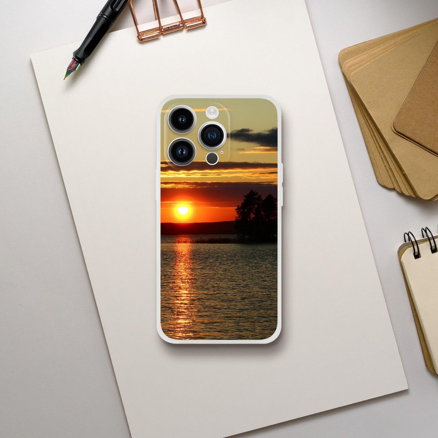 Radiant Sunset Waters - Flexi Phone Case - JDivine