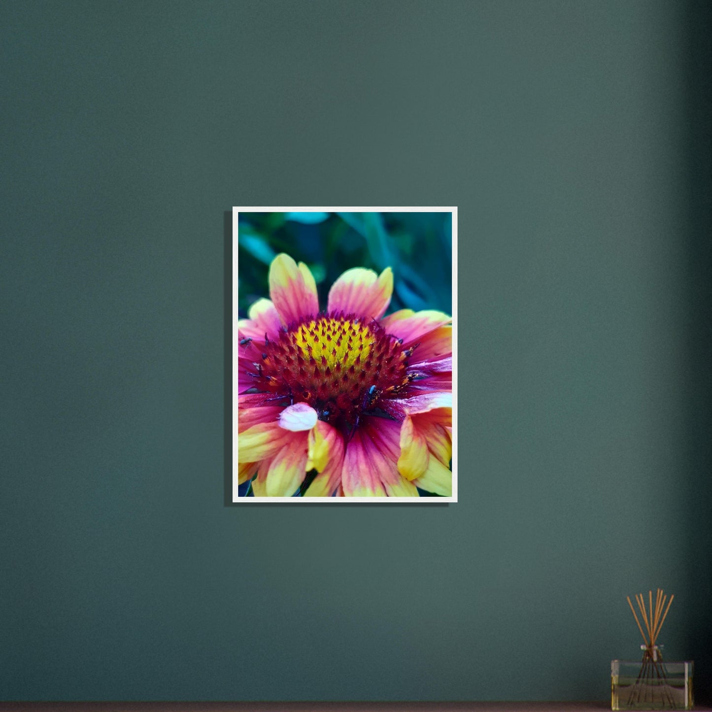 Vibrant Petal Symphony - Framed Poster - JDivine