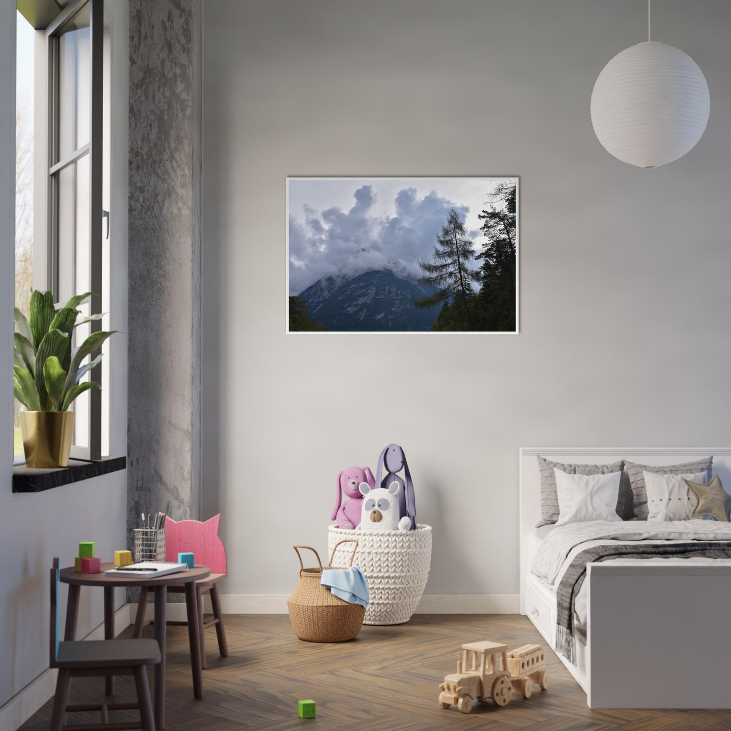 Crowned by Clouds - Framed Poster - JDivine
