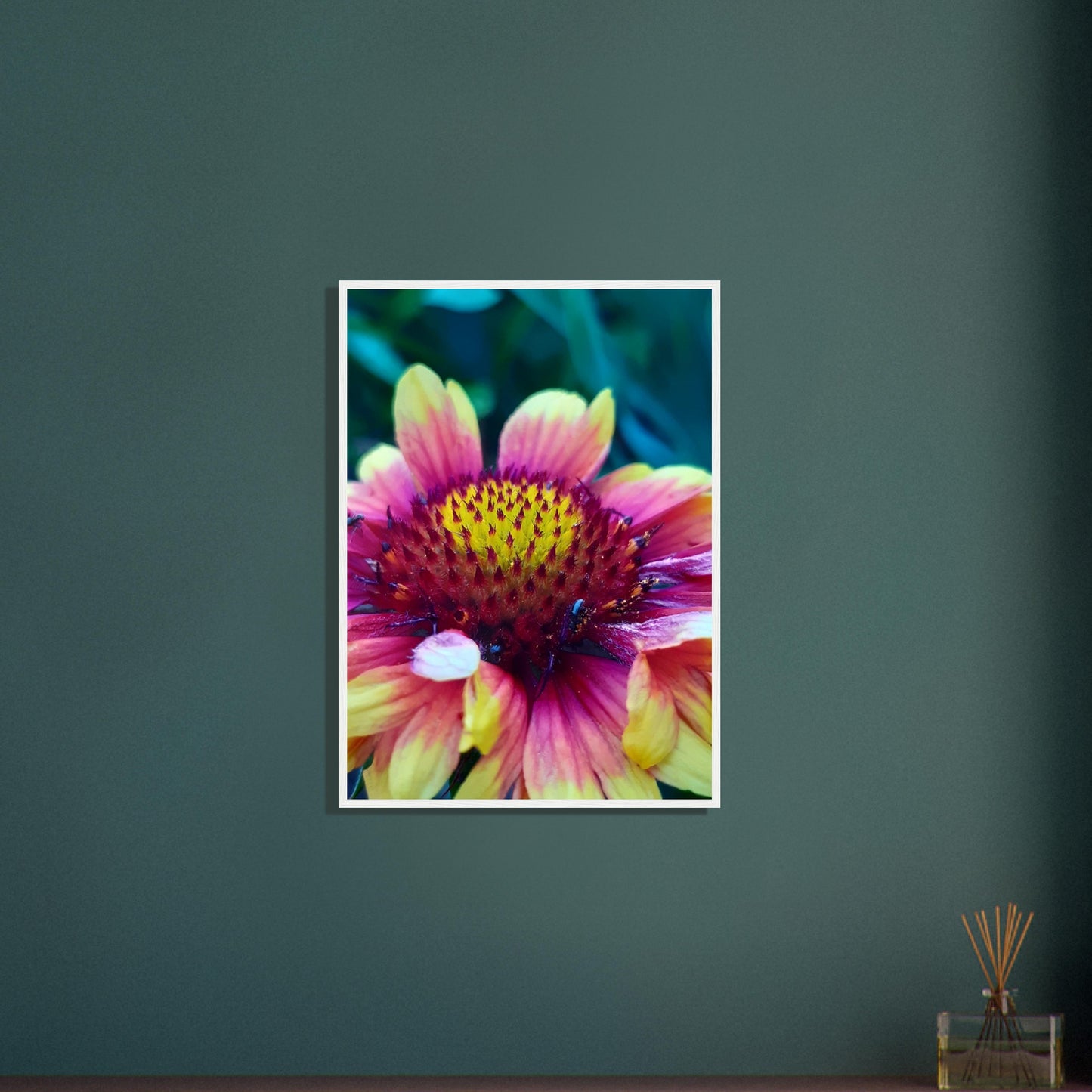 Vibrant Petal Symphony - Framed Poster - JDivine