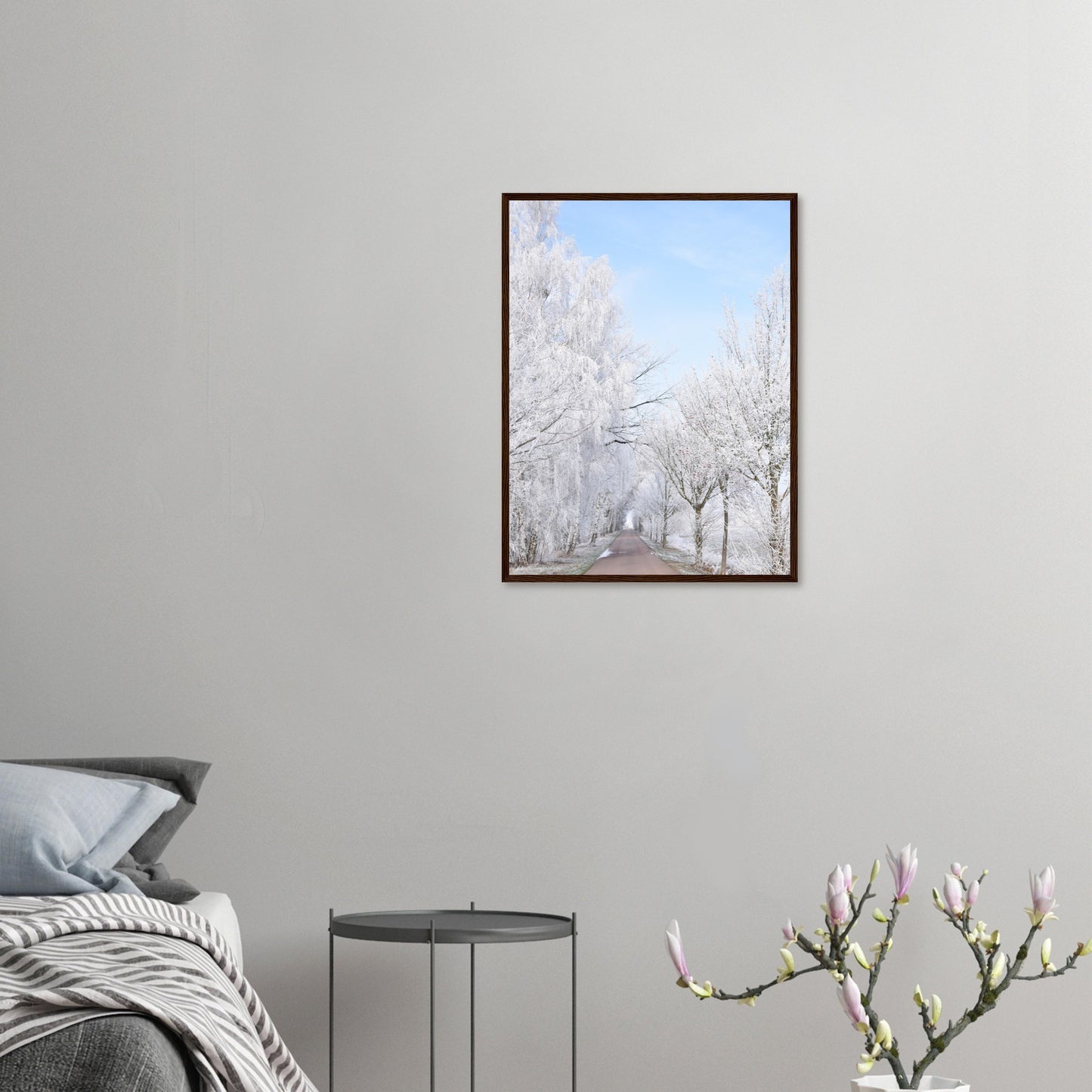Winter's Silent Path - Framed Poster - JDivine