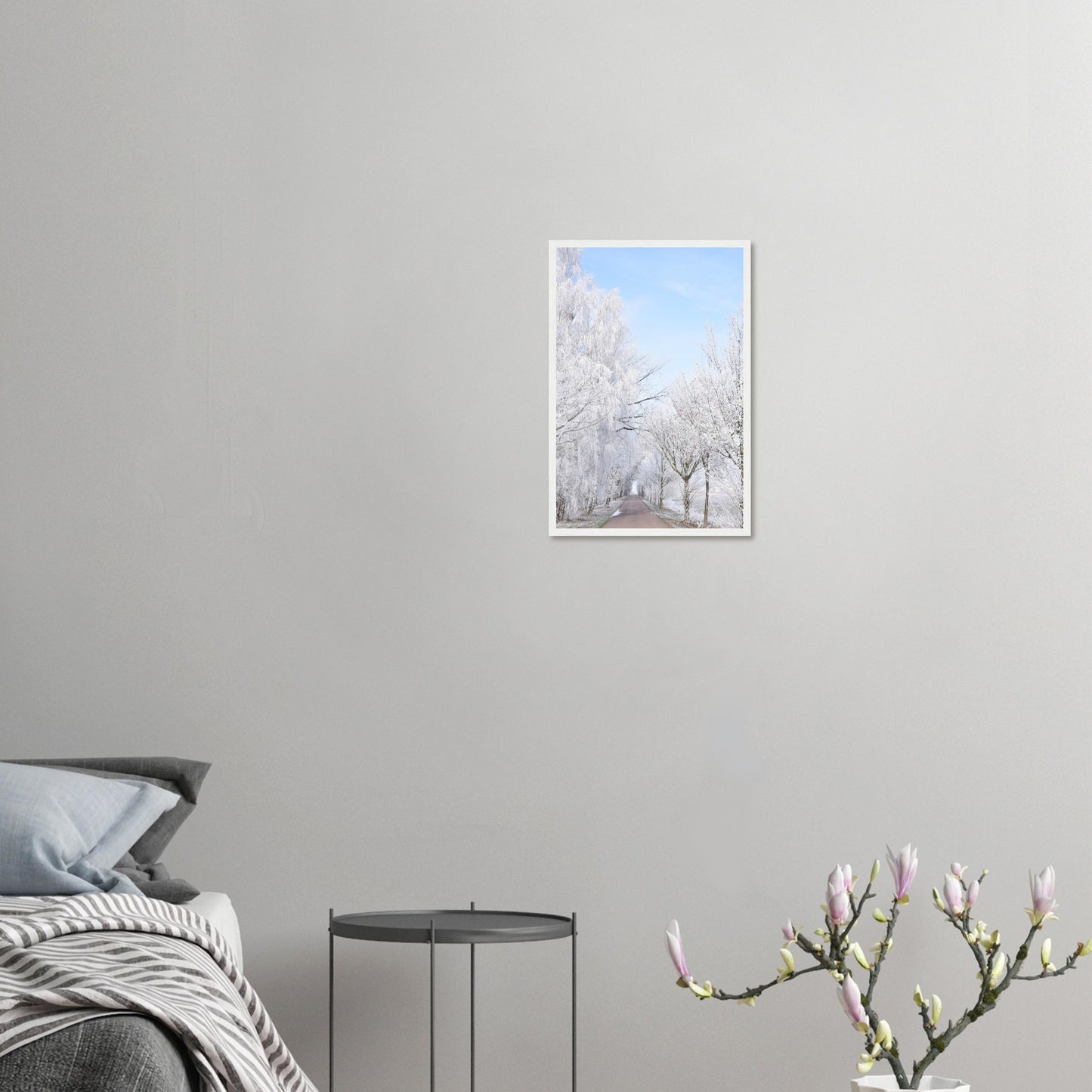Winter's Silent Path - Framed Poster - JDivine