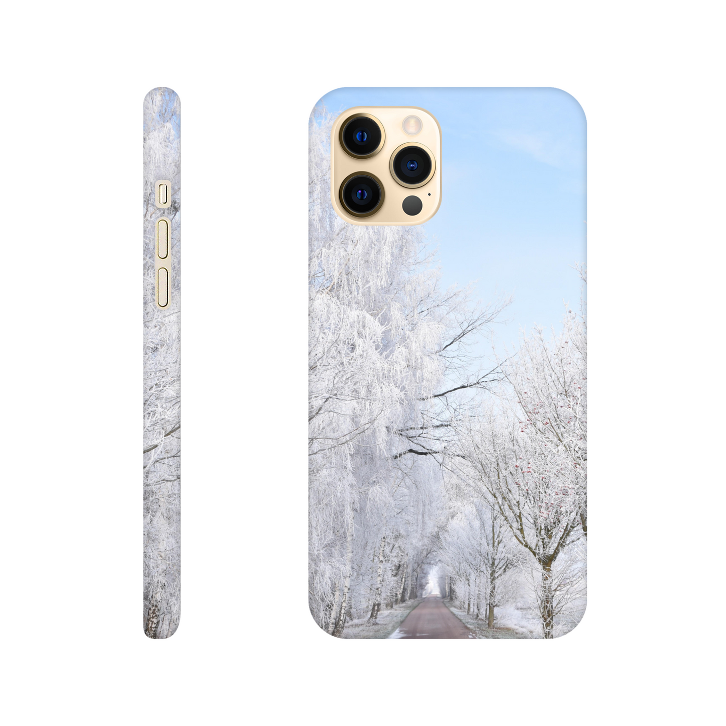 Winter’s Silent Path - Slim Phone Case - JDivine
