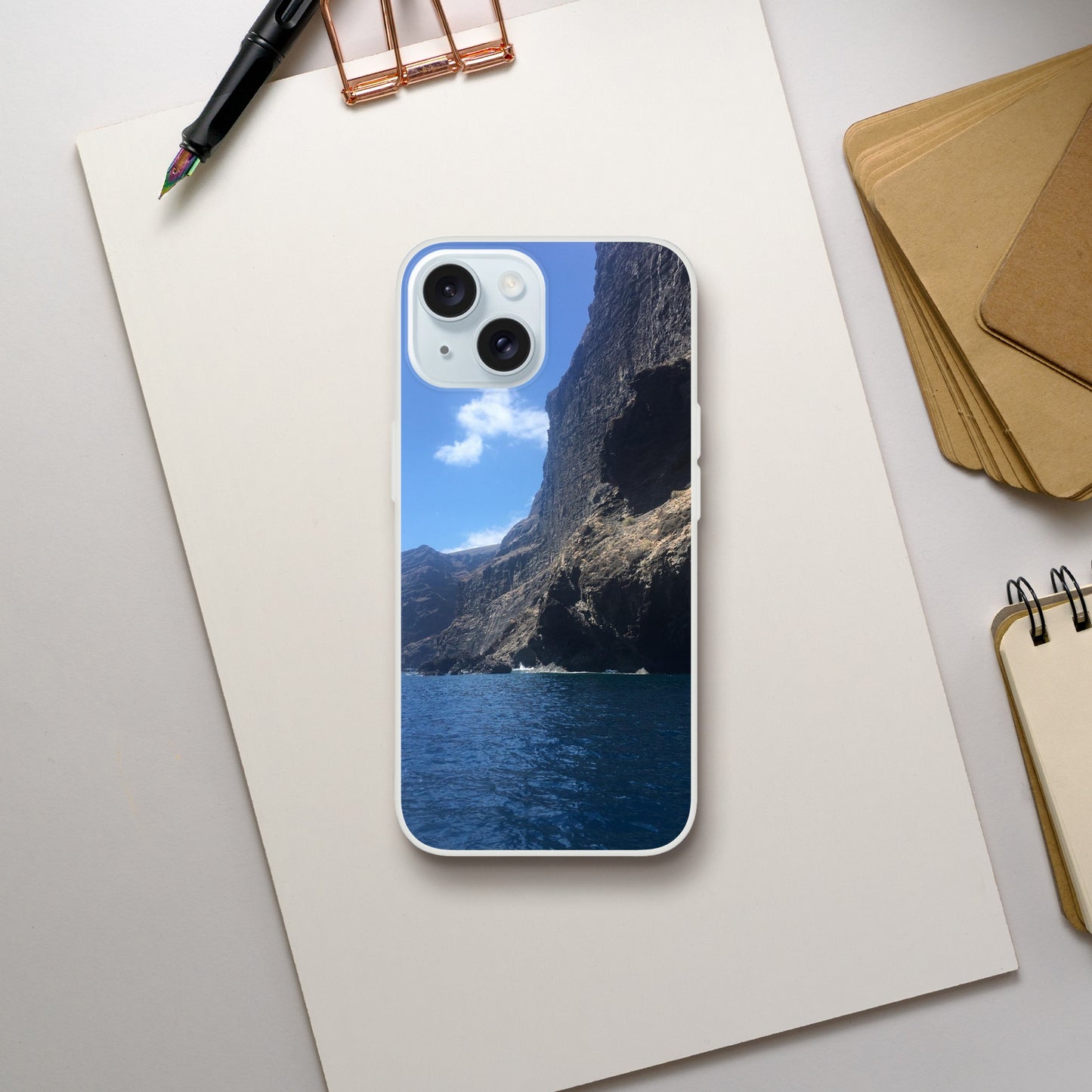 Azure Cliffs Encounter - Flexi Phone Case - JDivine