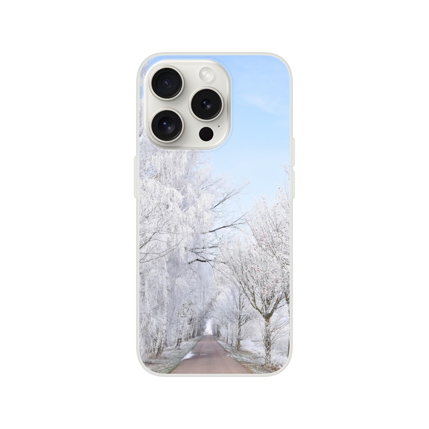 Winter’s Silent Path - Flexi Phone Case - JDivine