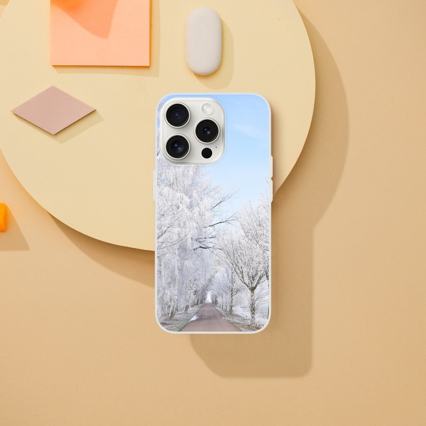 Winter’s Silent Path - Flexi Phone Case - JDivine