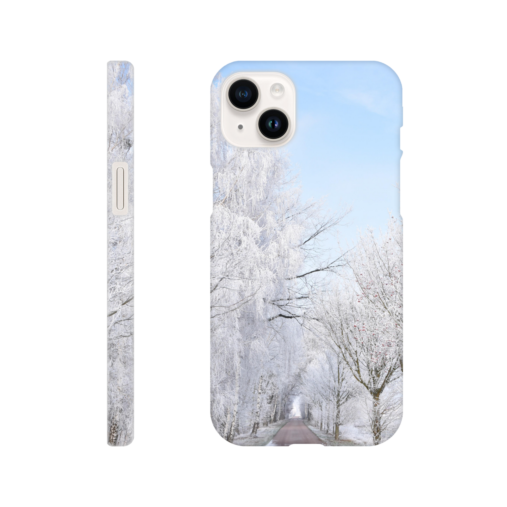 Winter’s Silent Path - Slim Phone Case - JDivine 