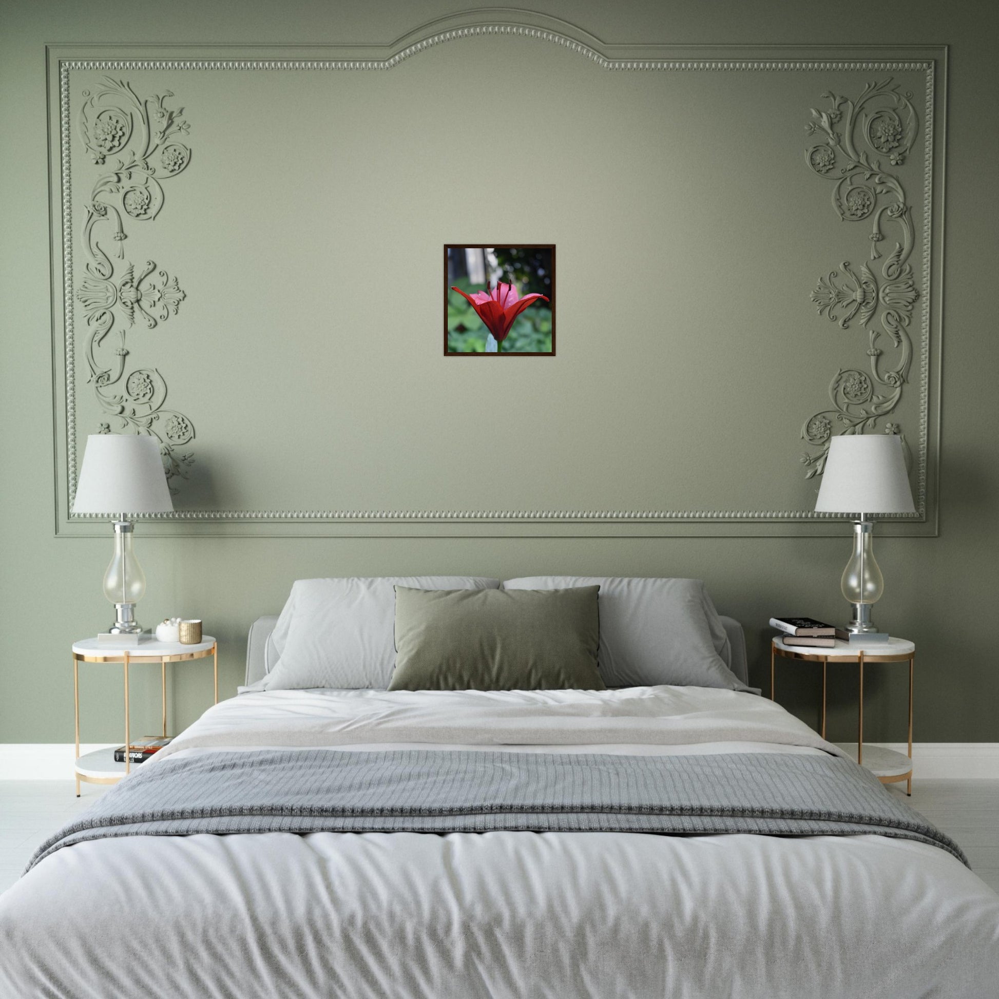 Crimson Embrace - Framed Poster - JDivine 