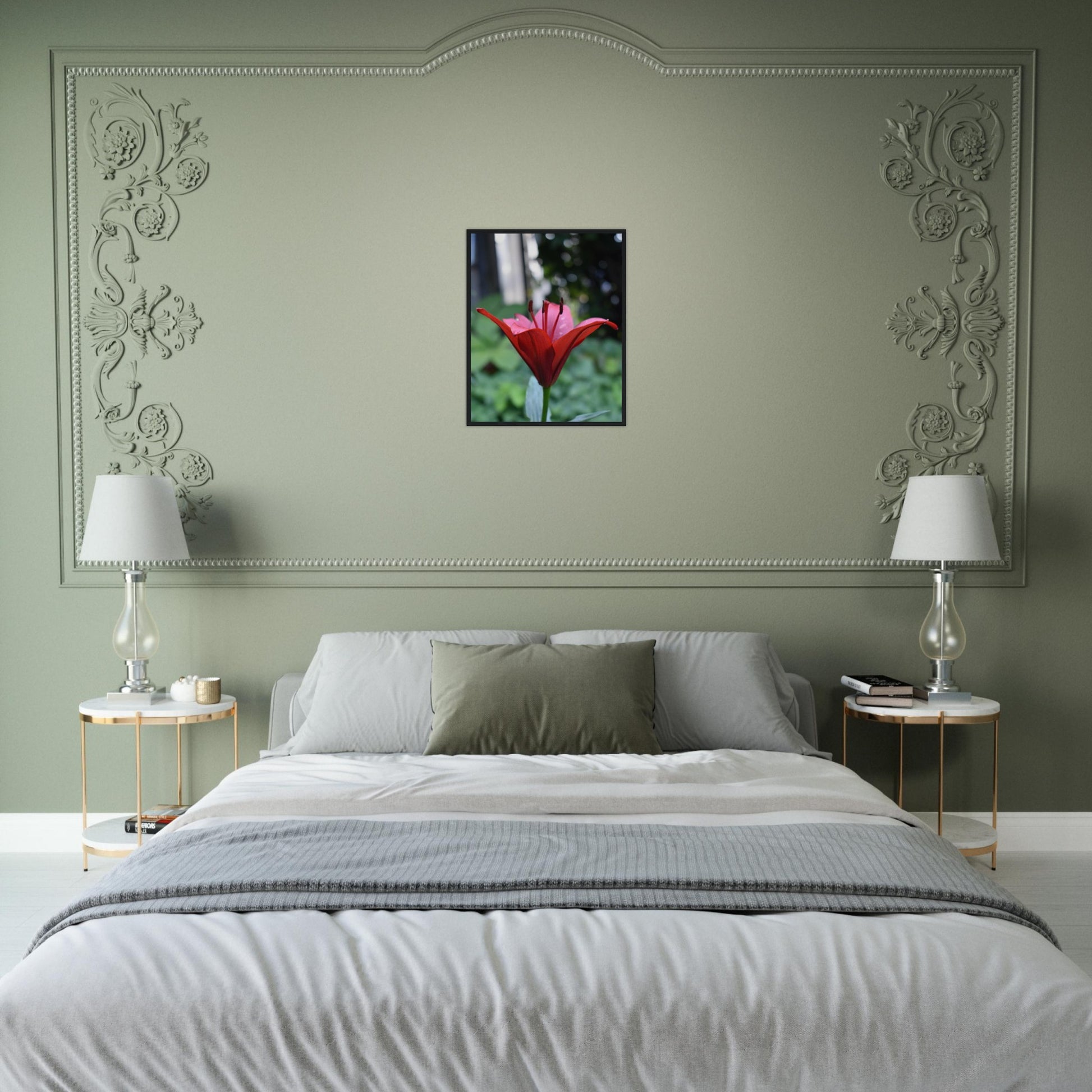 Crimson Embrace - Framed Poster - JDivine 