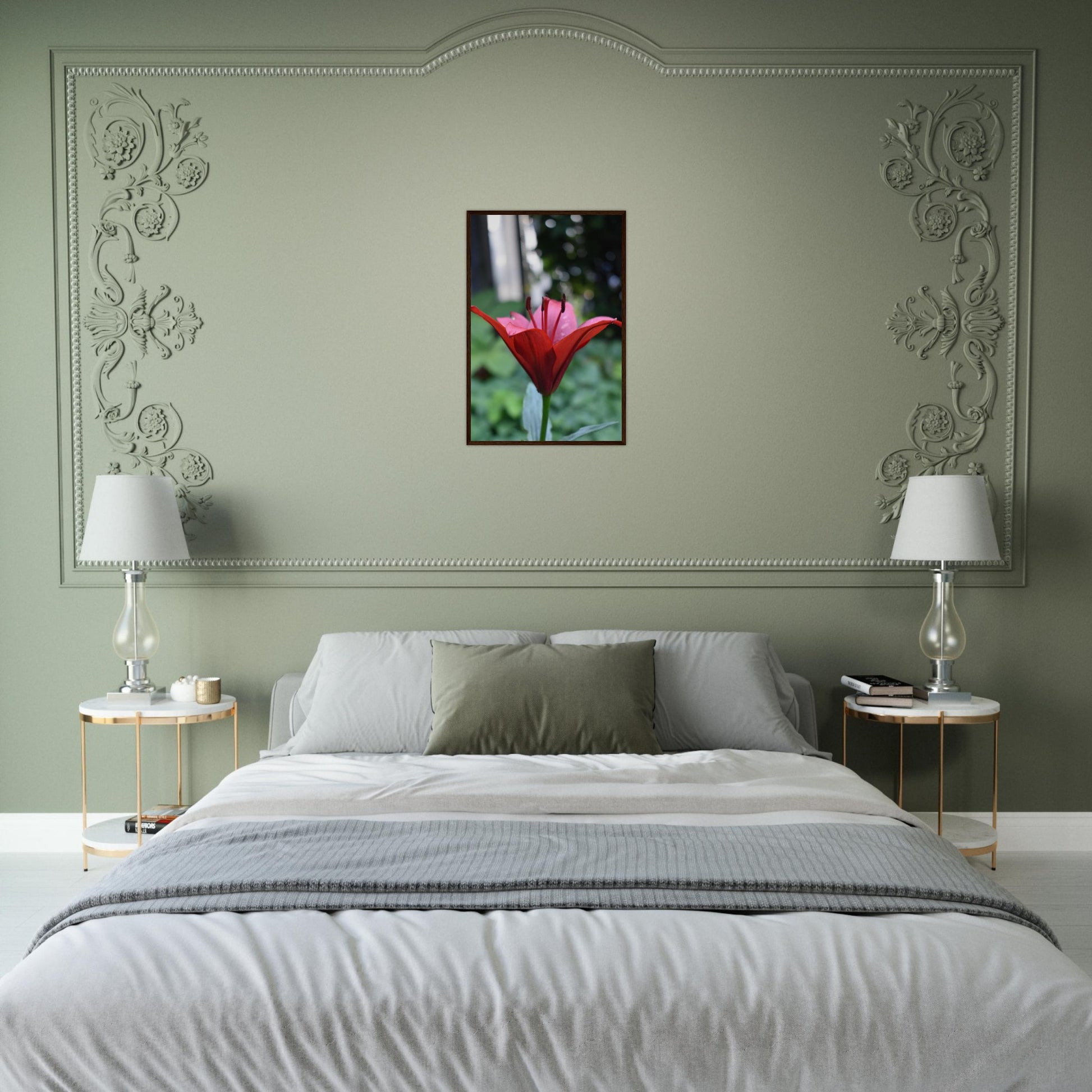 Crimson Embrace - Framed Poster - JDivine 