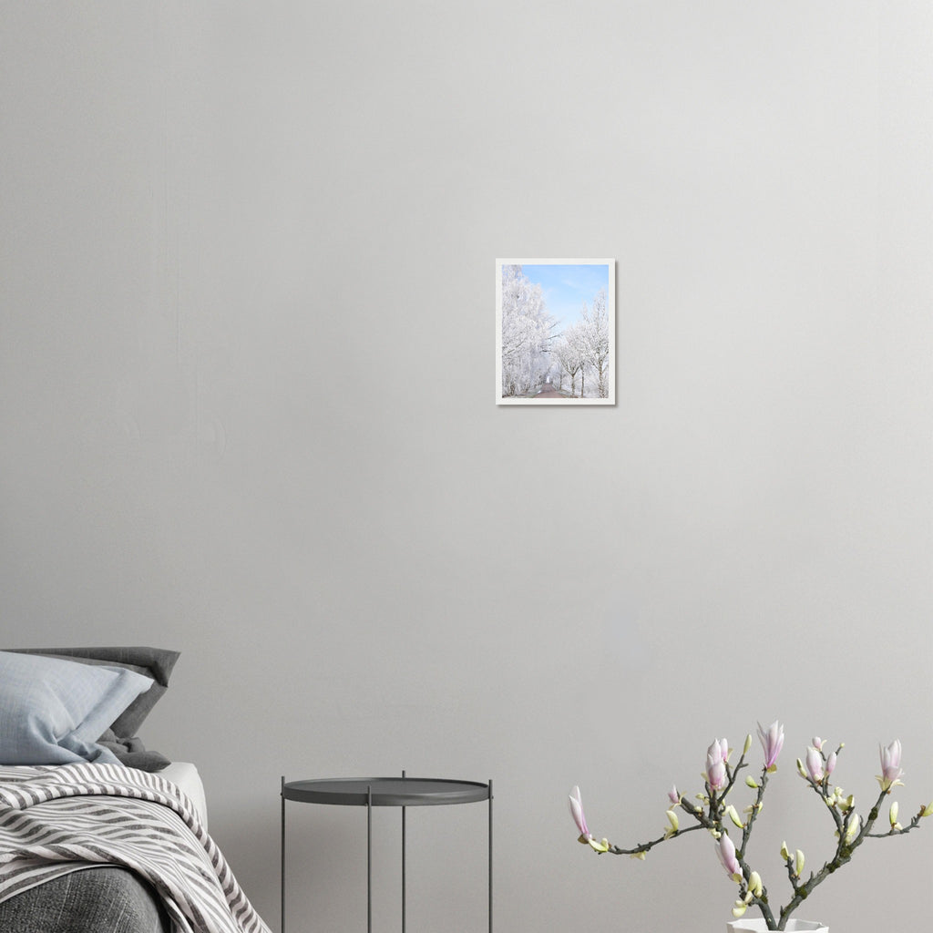 Winter's Silent Path - Framed Poster - JDivine 