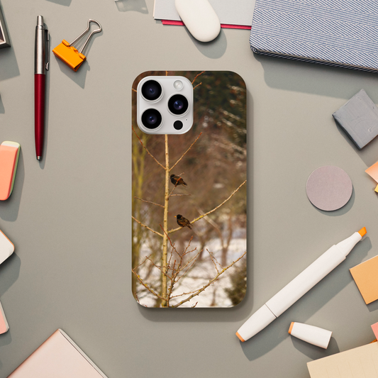 Feathered Winterday - Slim Phone Case - JDivine 