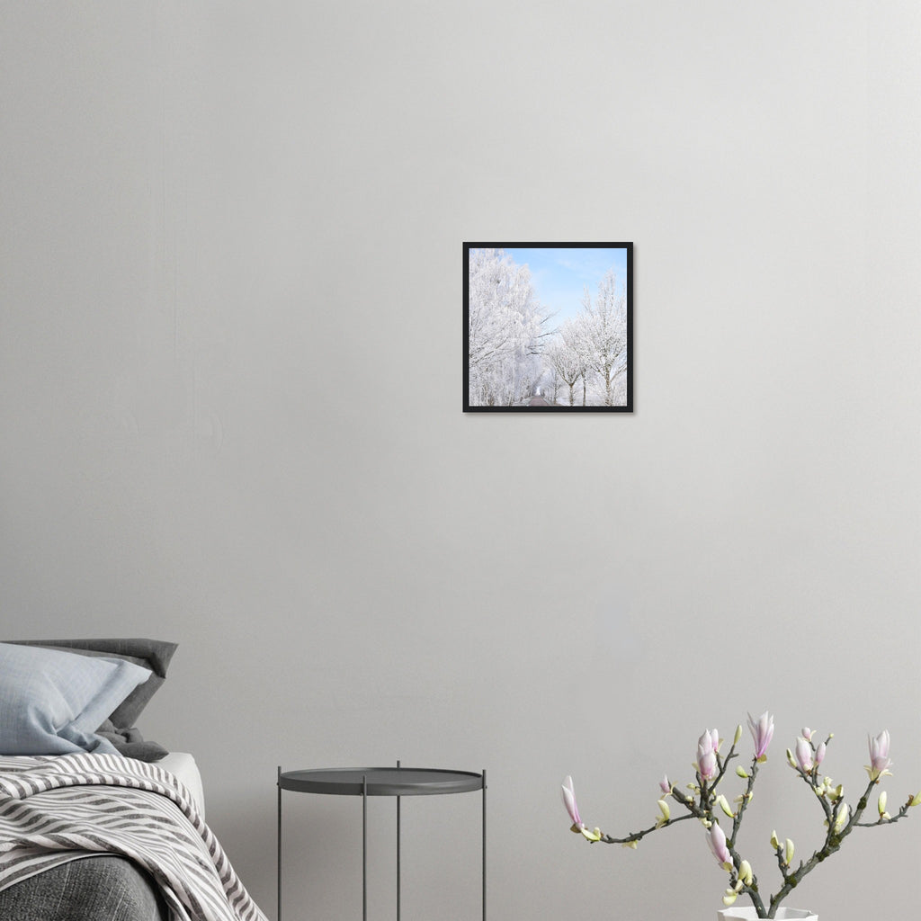 Winter's Silent Path - Framed Poster - JDivine 