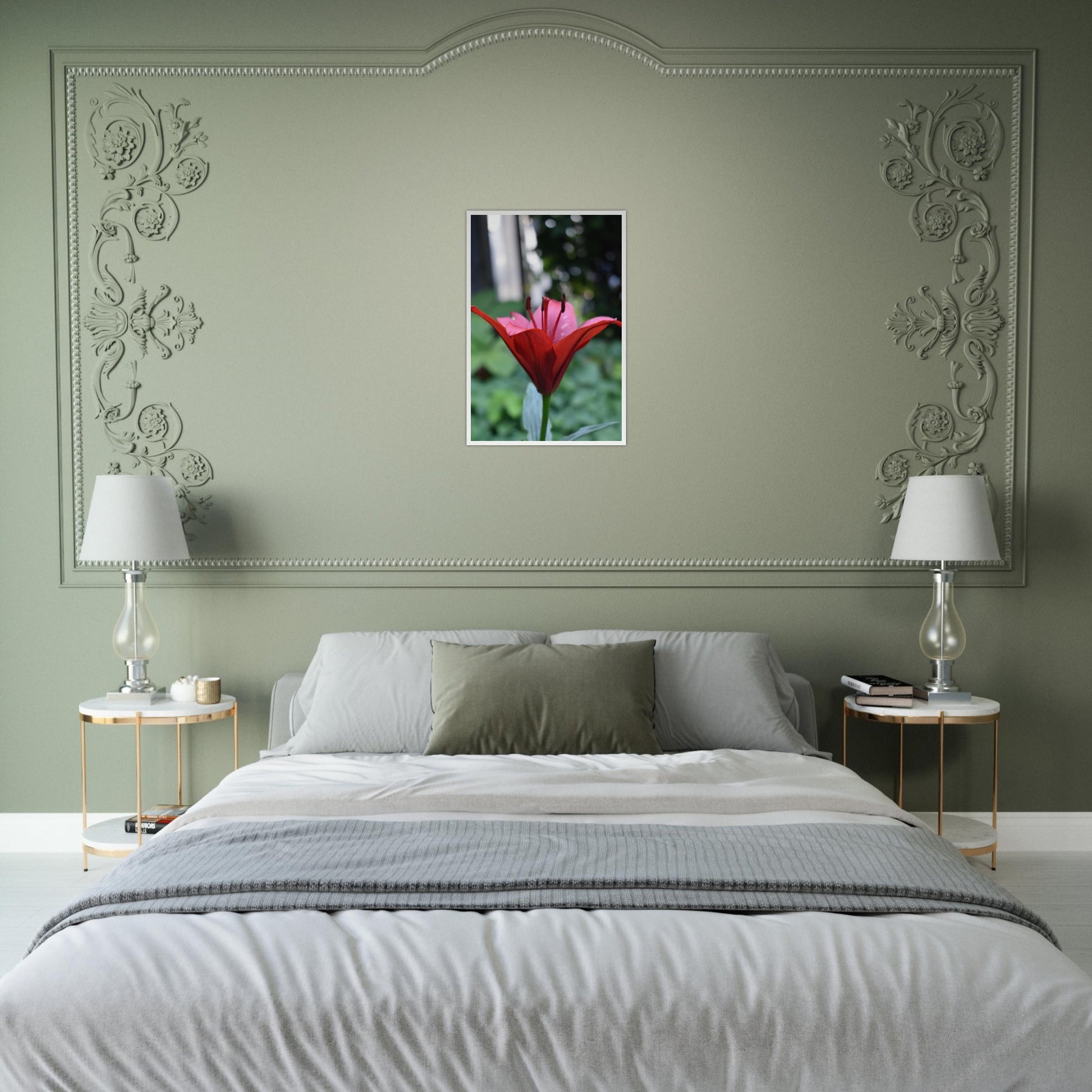Crimson Embrace - Framed Poster - JDivine 
