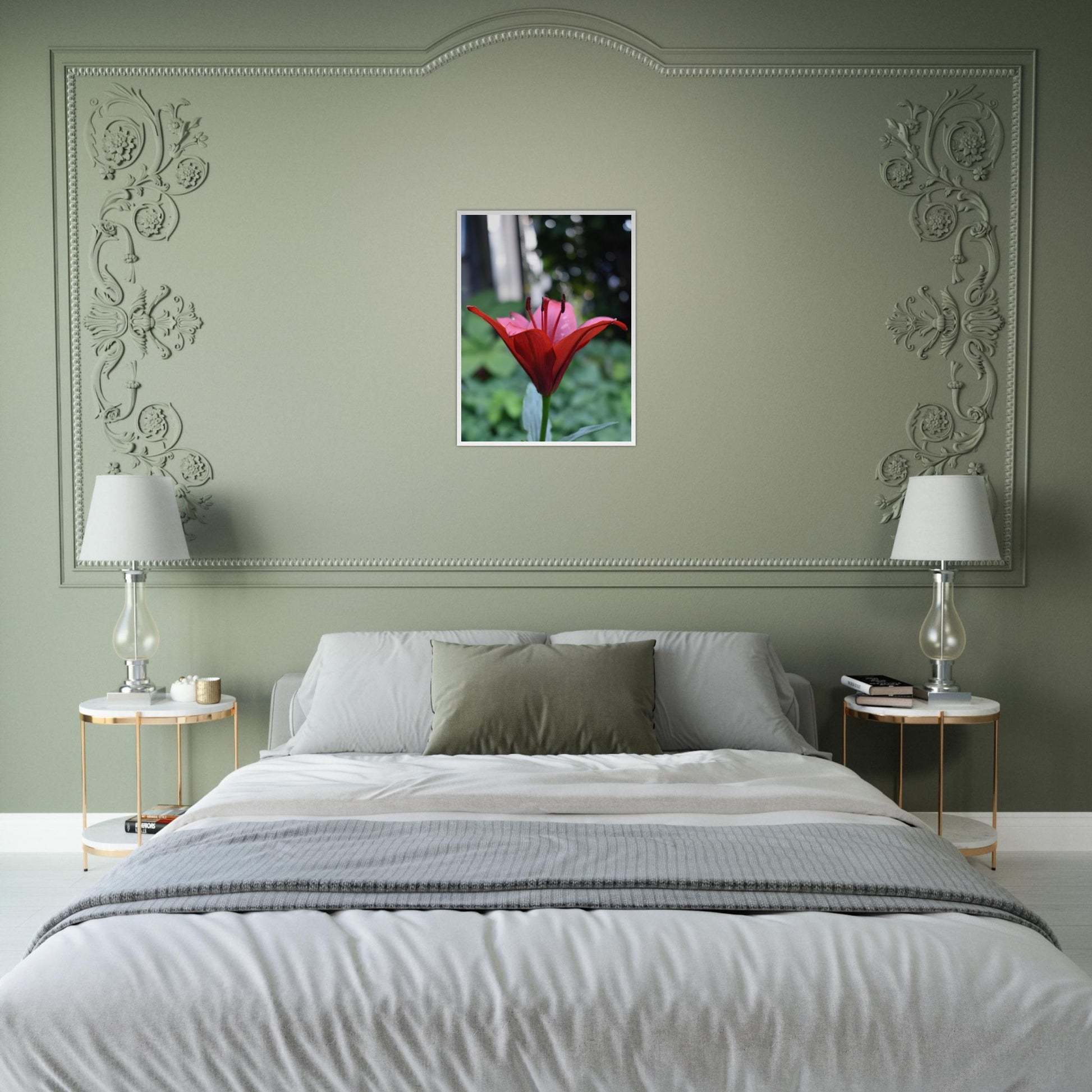 Crimson Embrace - Framed Poster - JDivine 