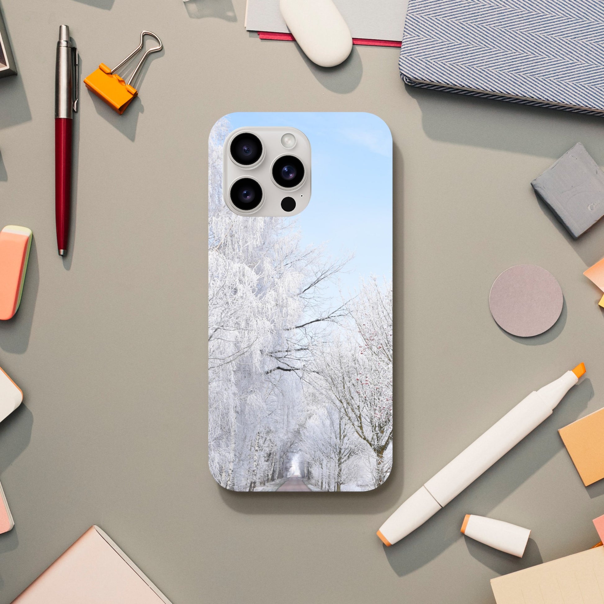 Winter’s Silent Path - Tough Phone Case - JDivine 