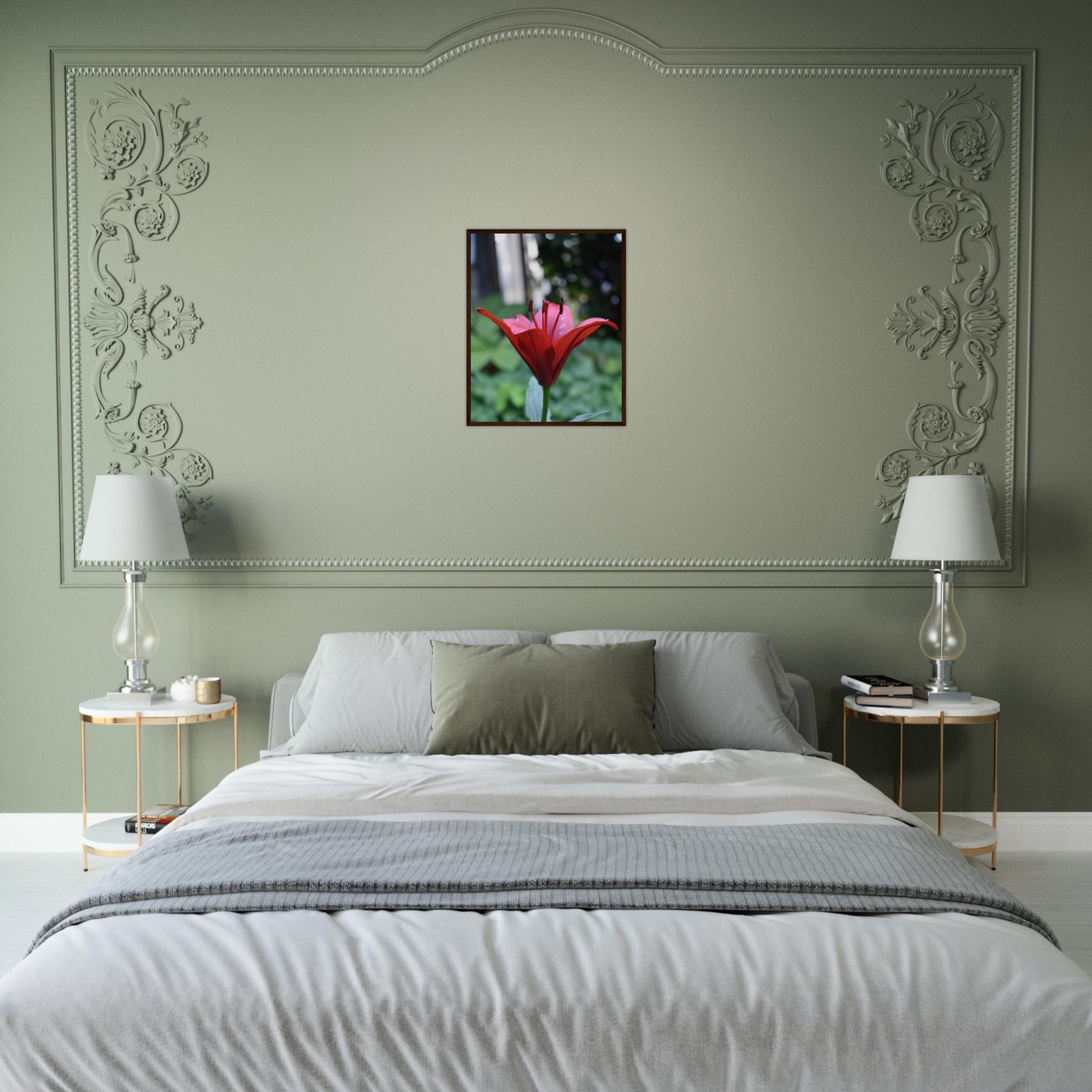 Crimson Embrace - Framed Poster - JDivine 