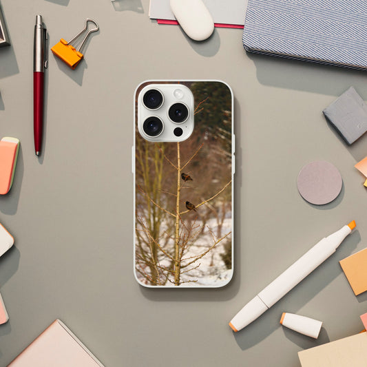 Feathered Winterday - Flexi Phone Case - JDivine 