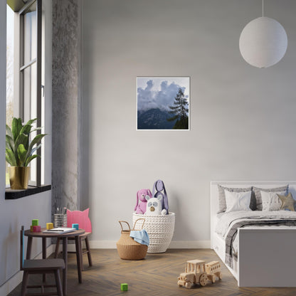 Crowned by Clouds - Framed Poster - JDivine 