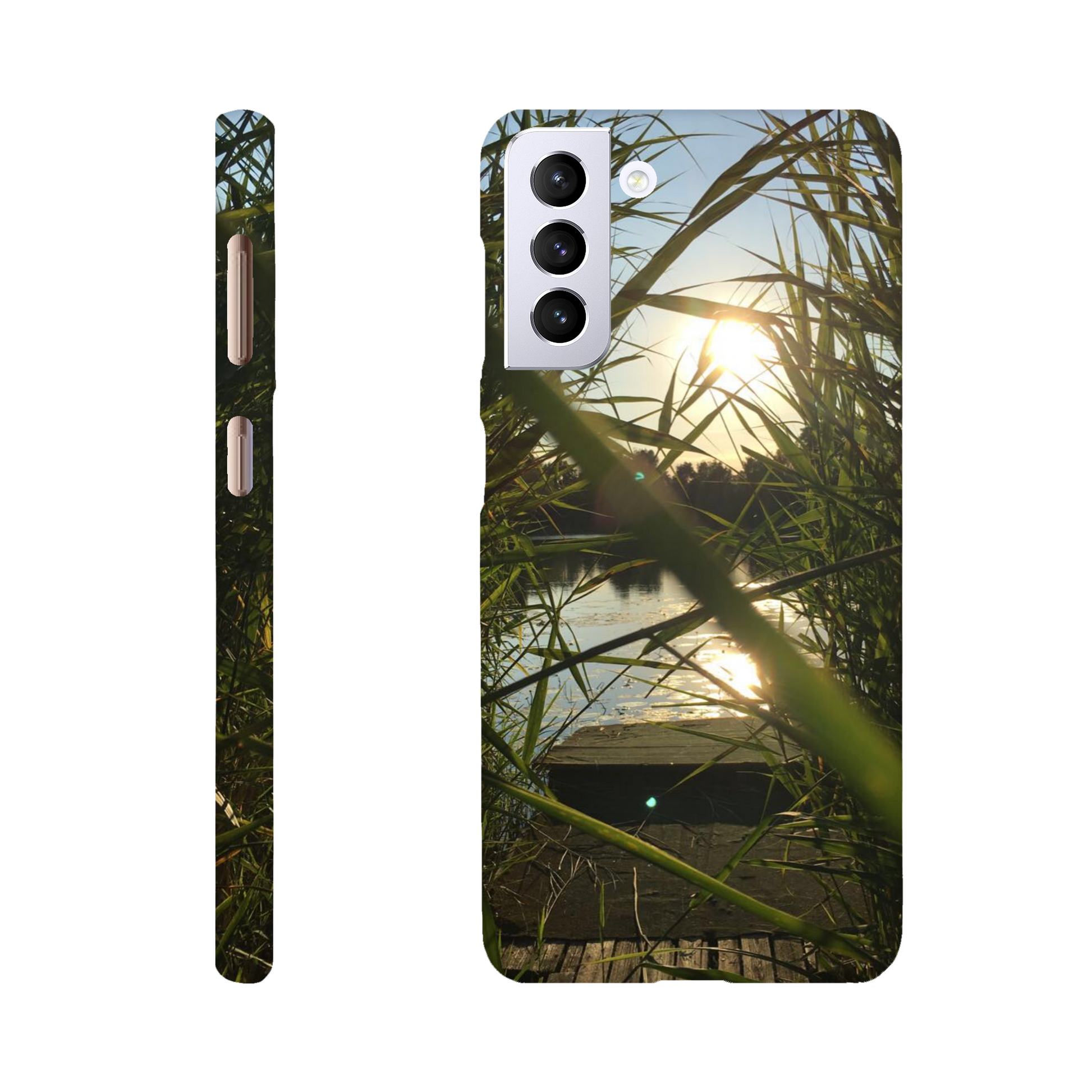Golden Reed Passage - Slim Phone Case - JDivine 