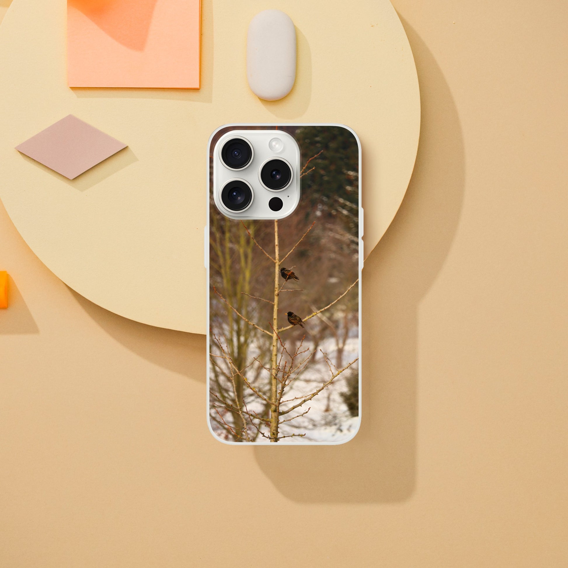 Feathered Winterday - Flexi Phone Case - JDivine 