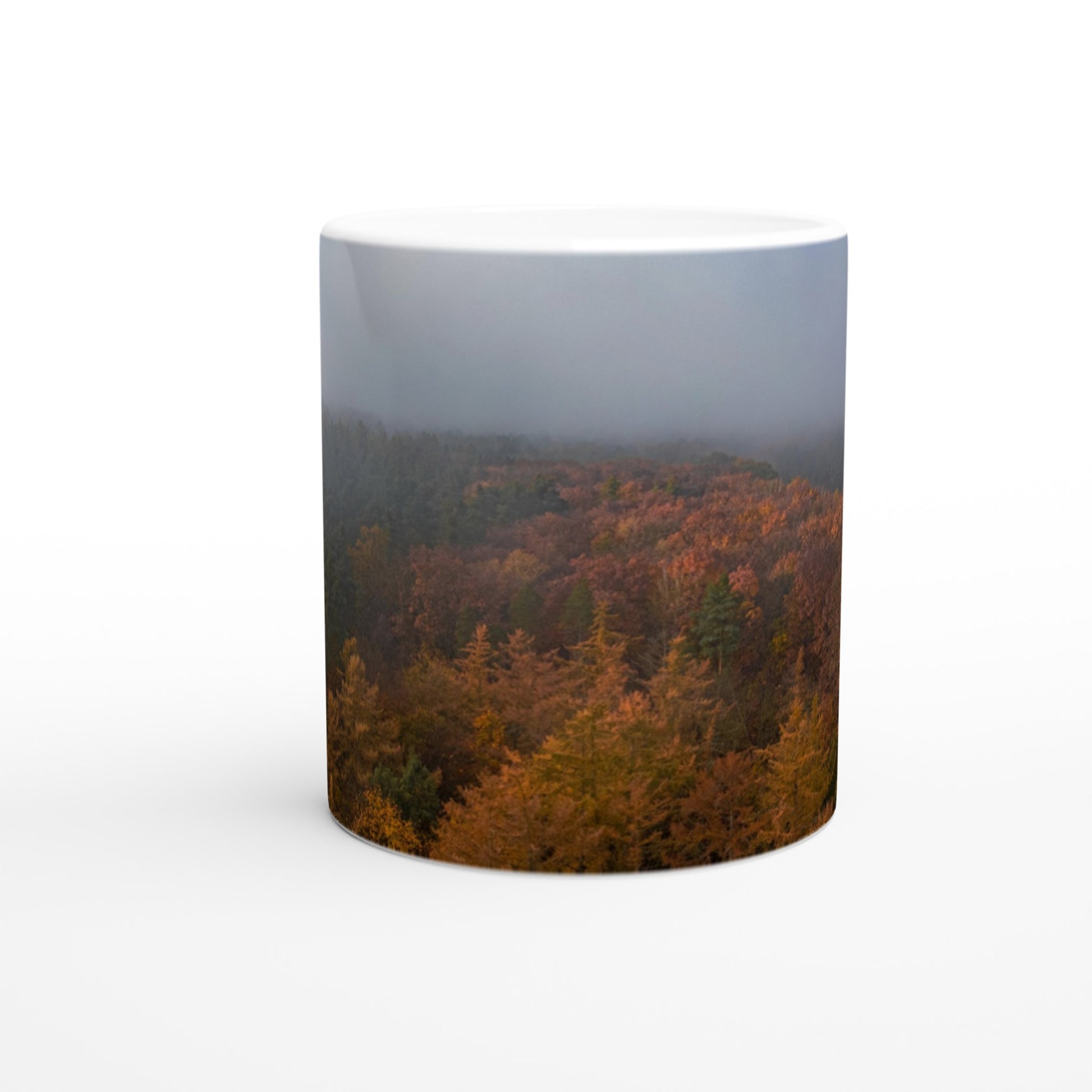 Misty Autumn Forest - Mug - JDivine 